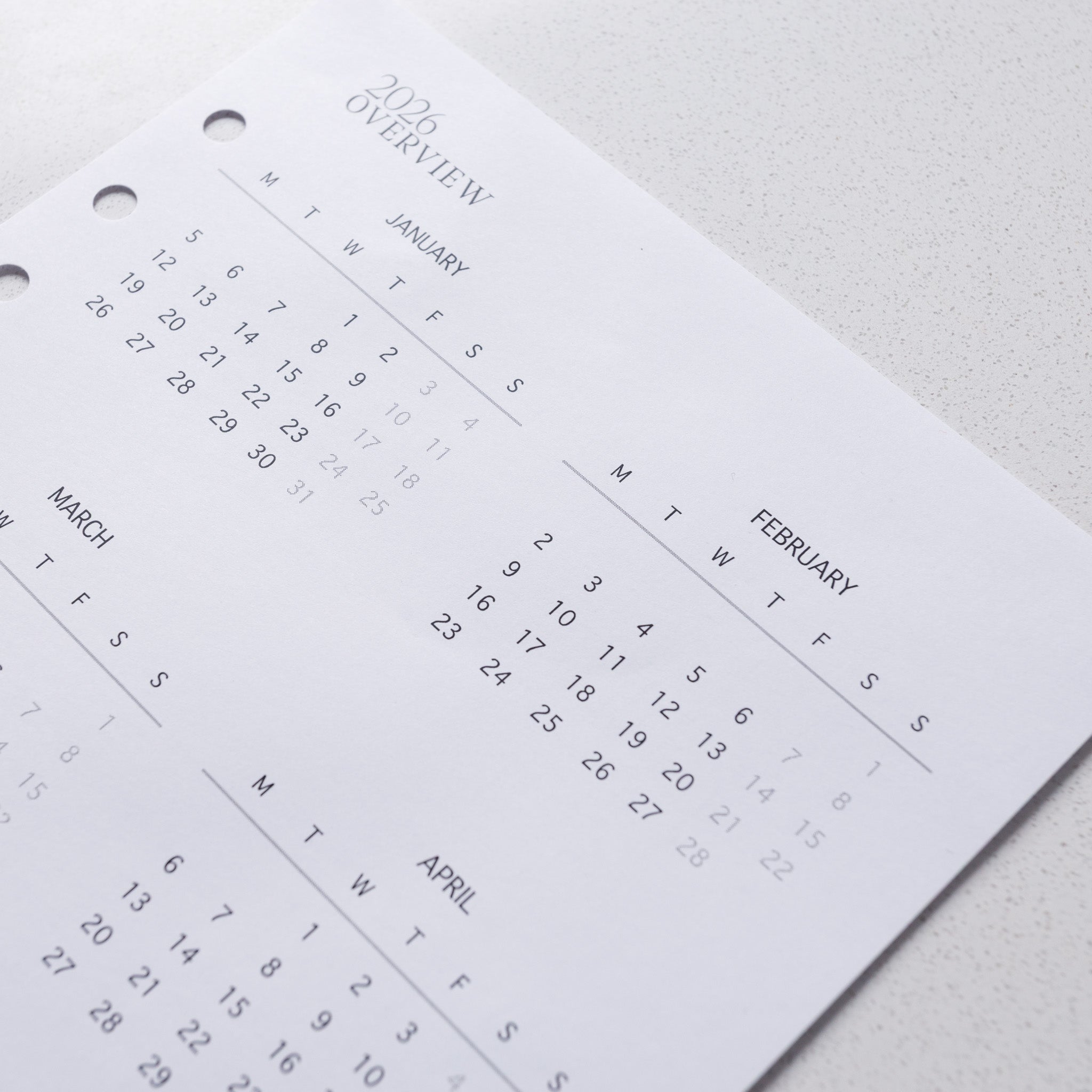 Yearly Overview- 2026