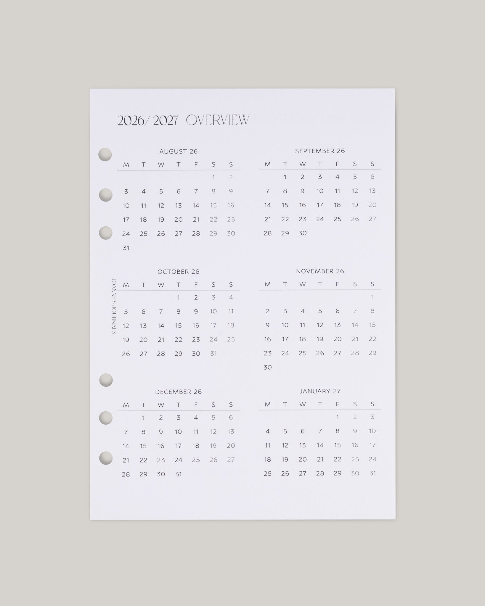 Productive Insert Bundle | Academic 2026-2027