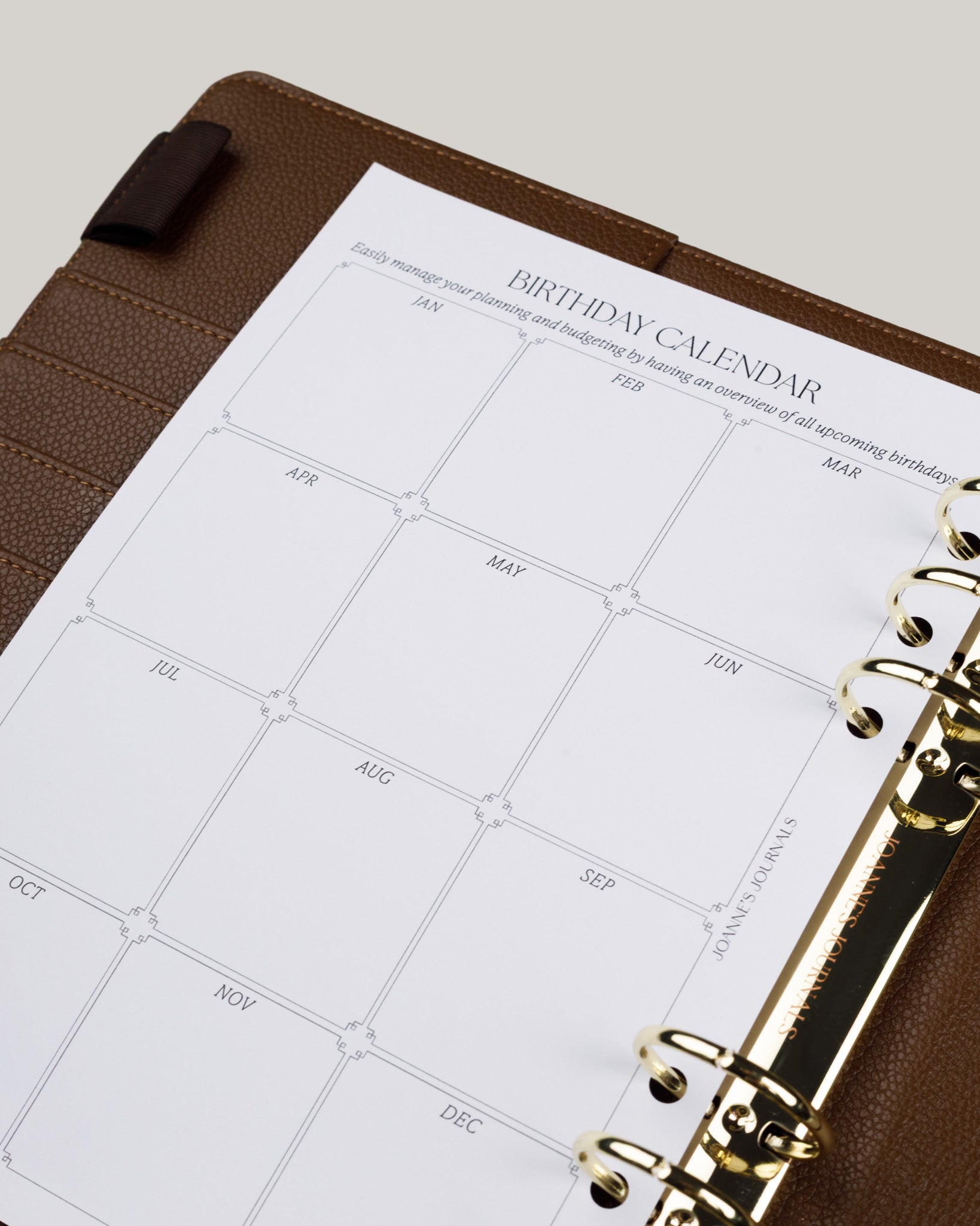 Birthday Calendar