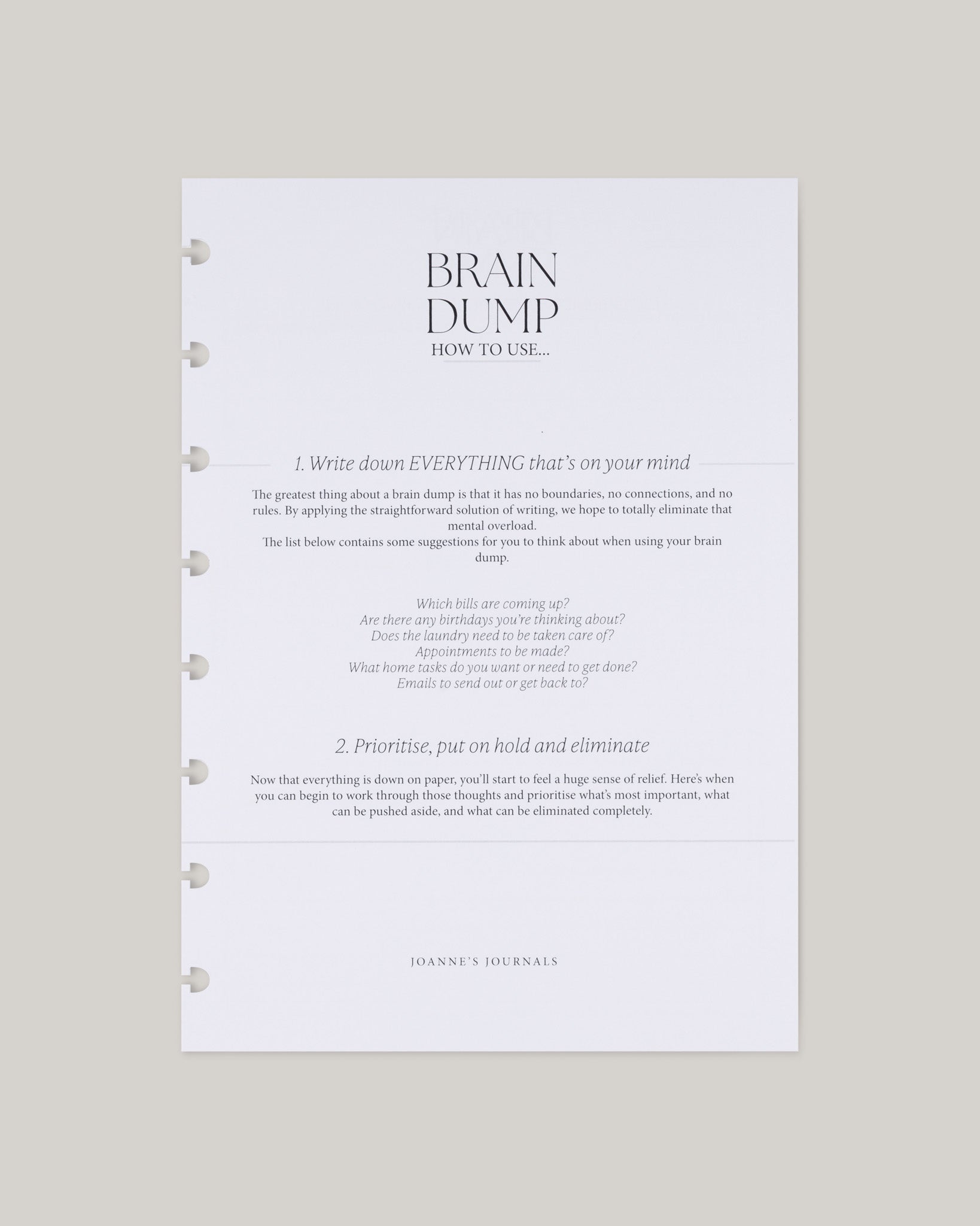 The Brain Dump