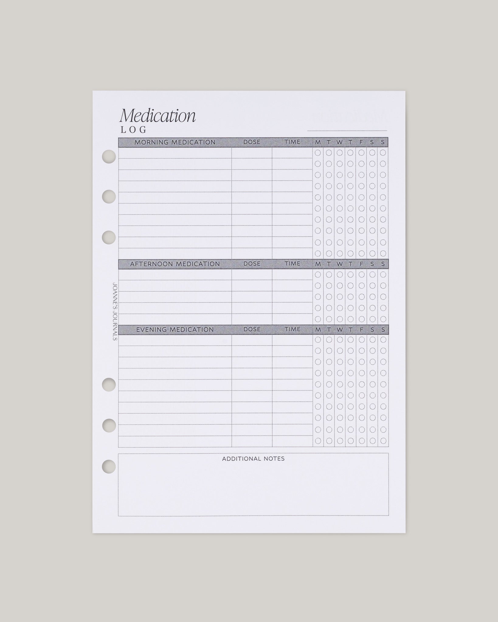 Medication Log