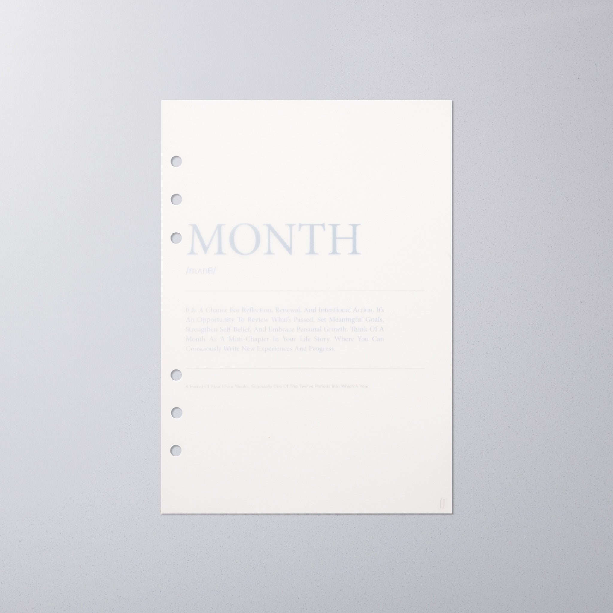 'Month' Vellum Dashboard