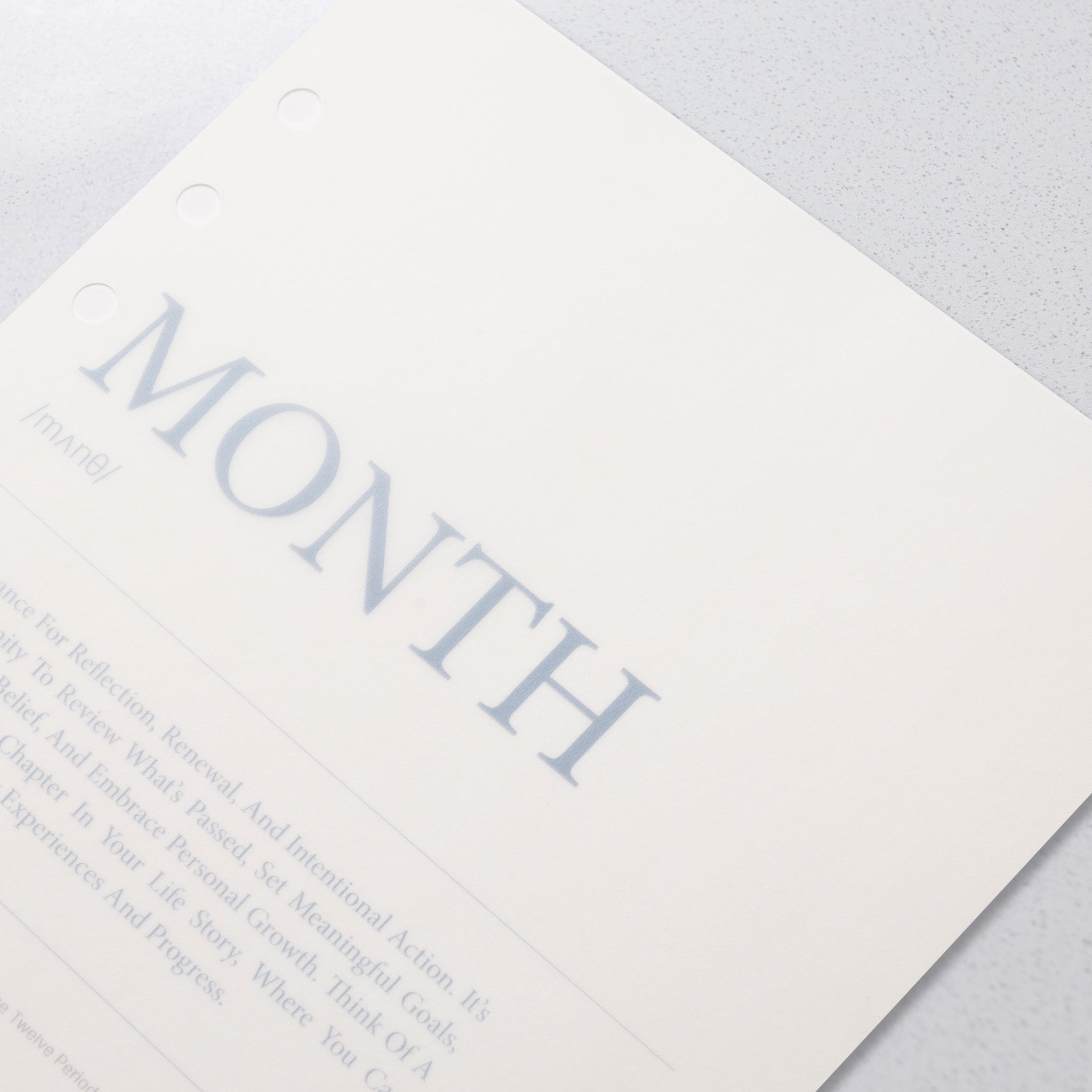 'Month' Vellum Dashboard