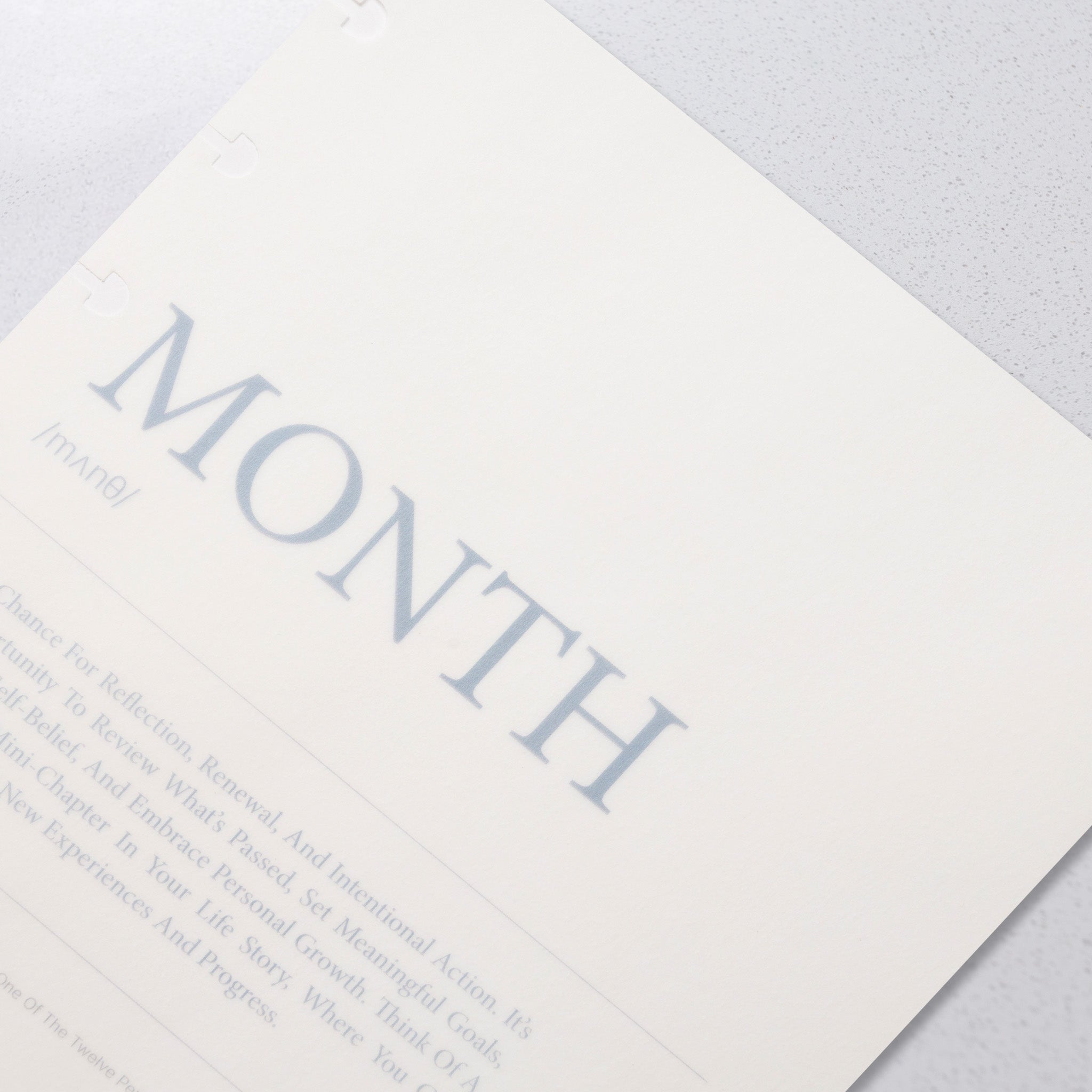 'Month' Vellum Dashboard