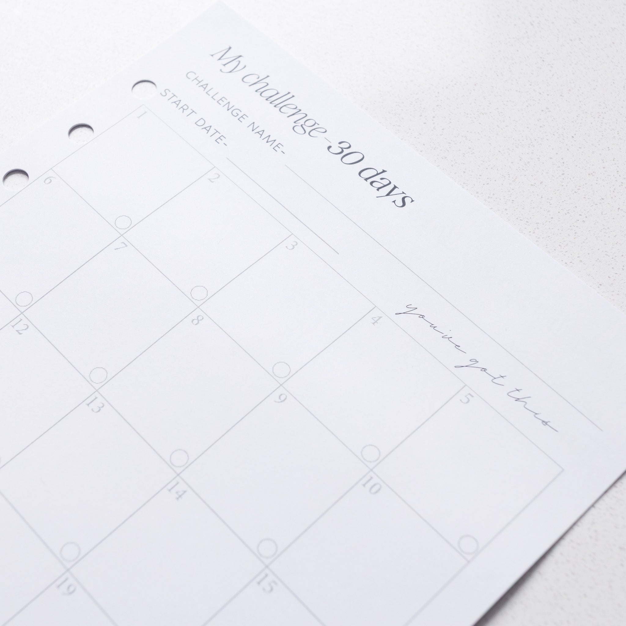 My Challenge- 30 Days