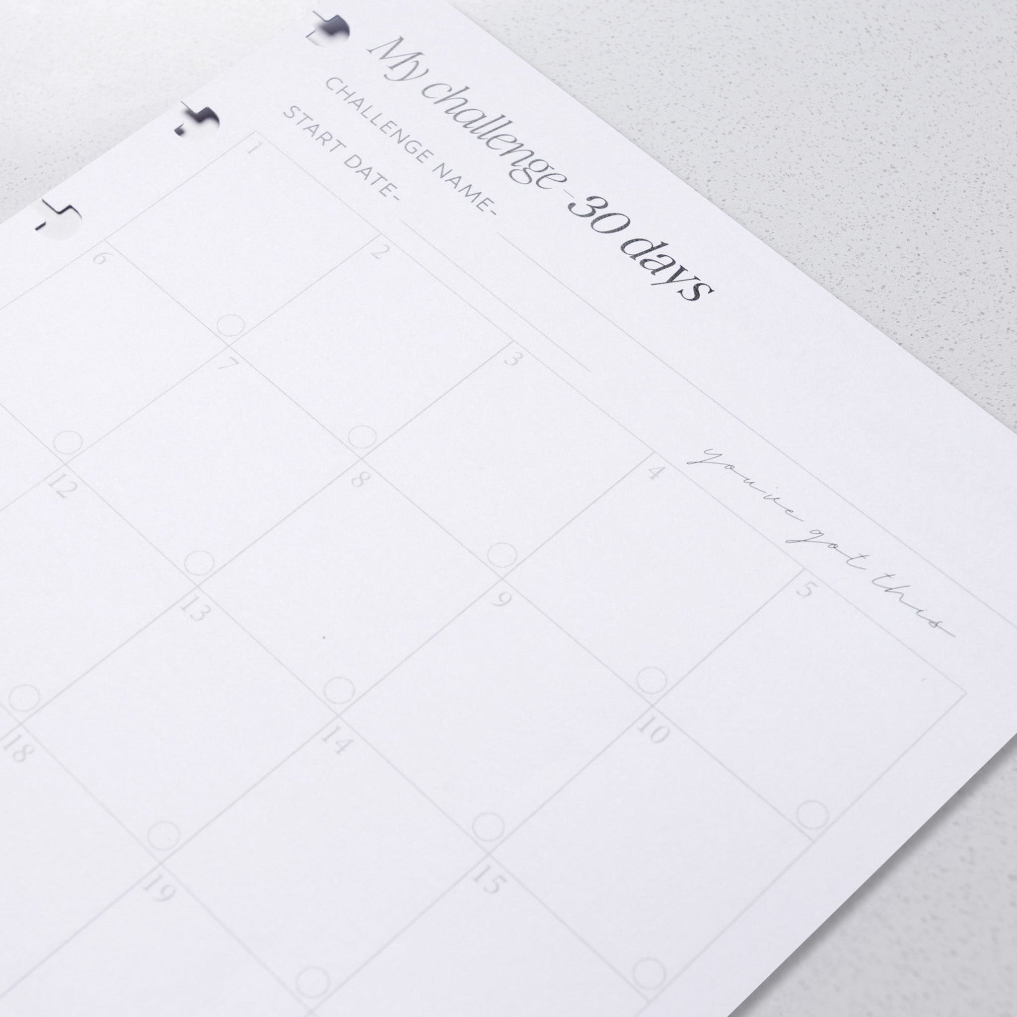 My Challenge - 30 Days