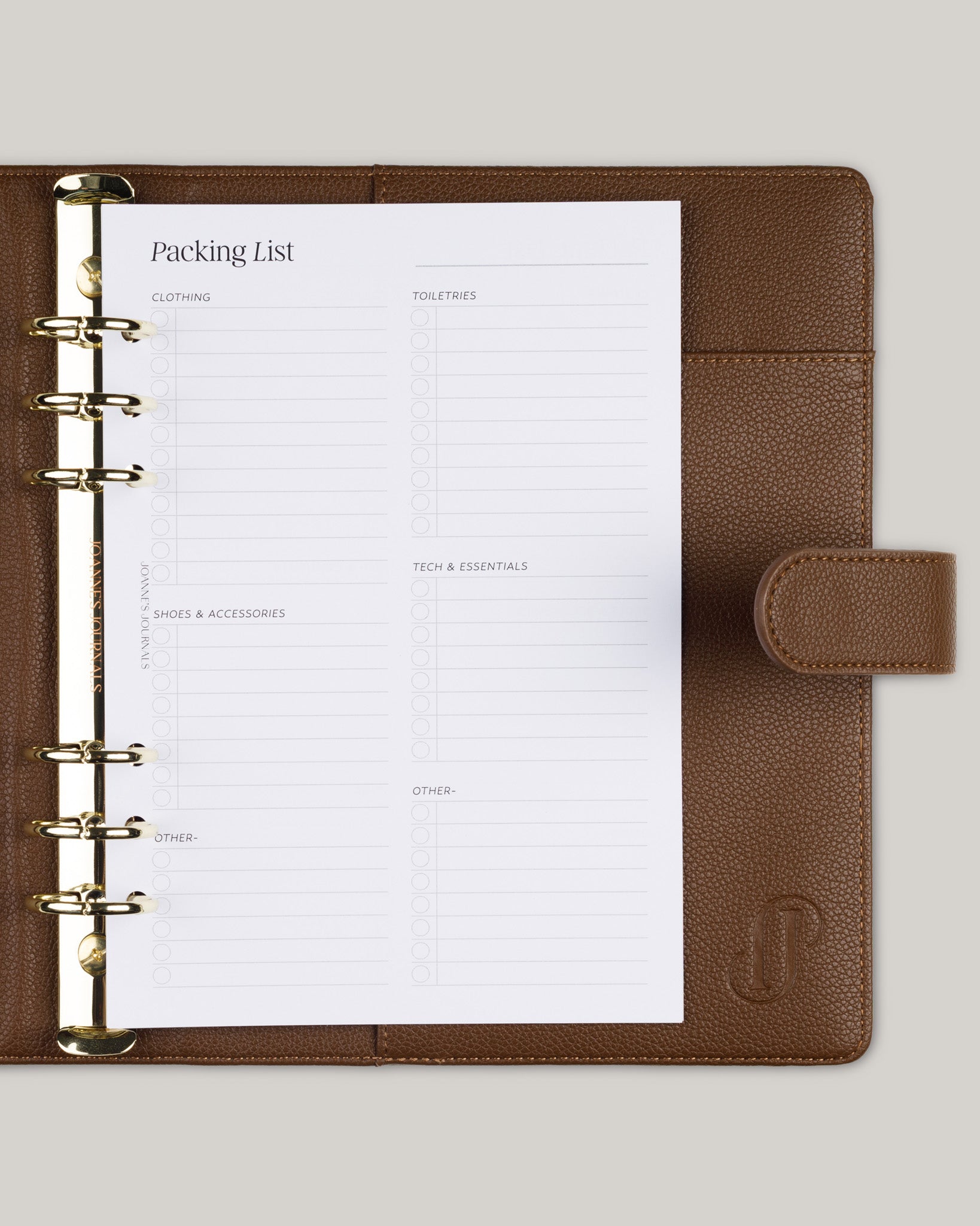 Packing List