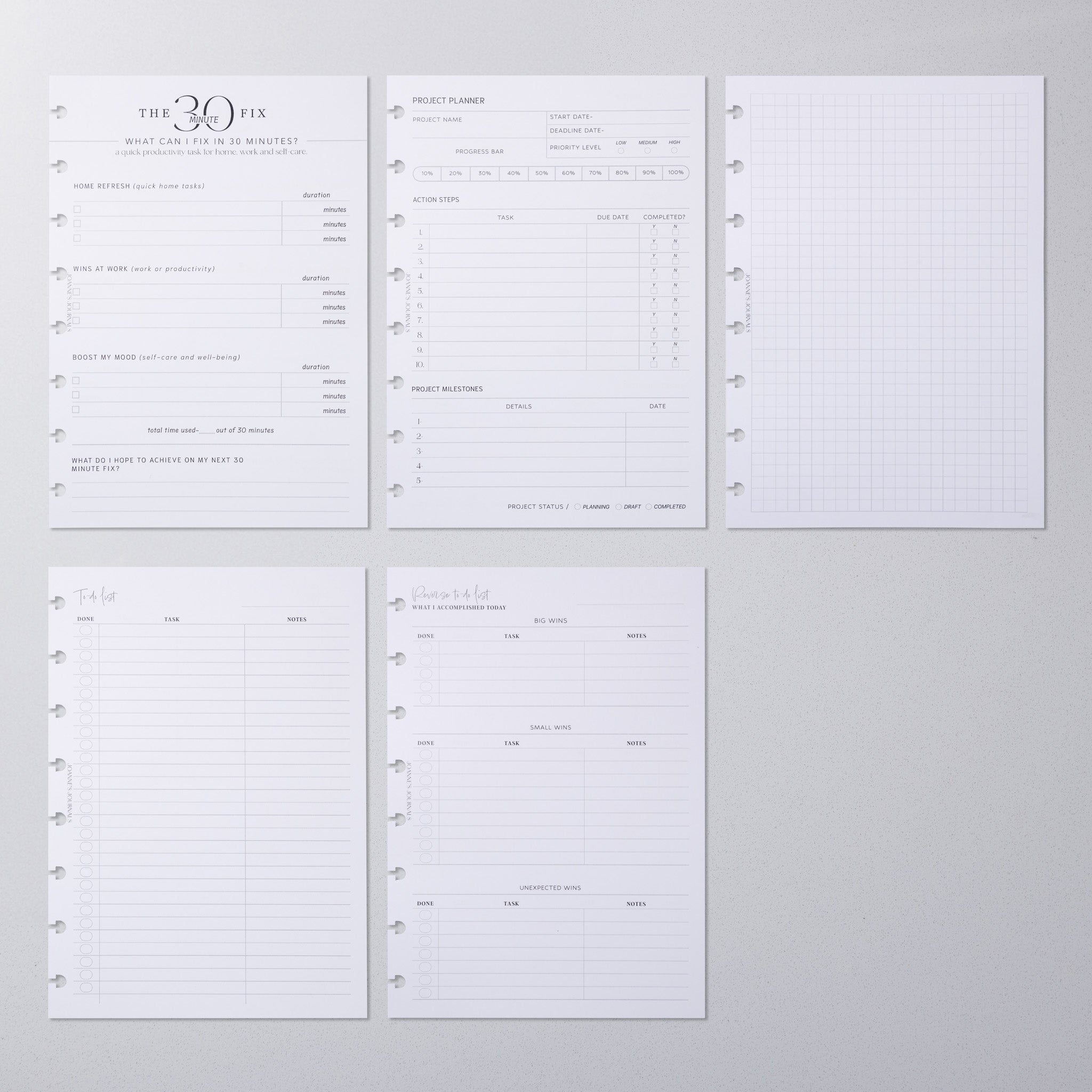 Productivity Insert Bundle