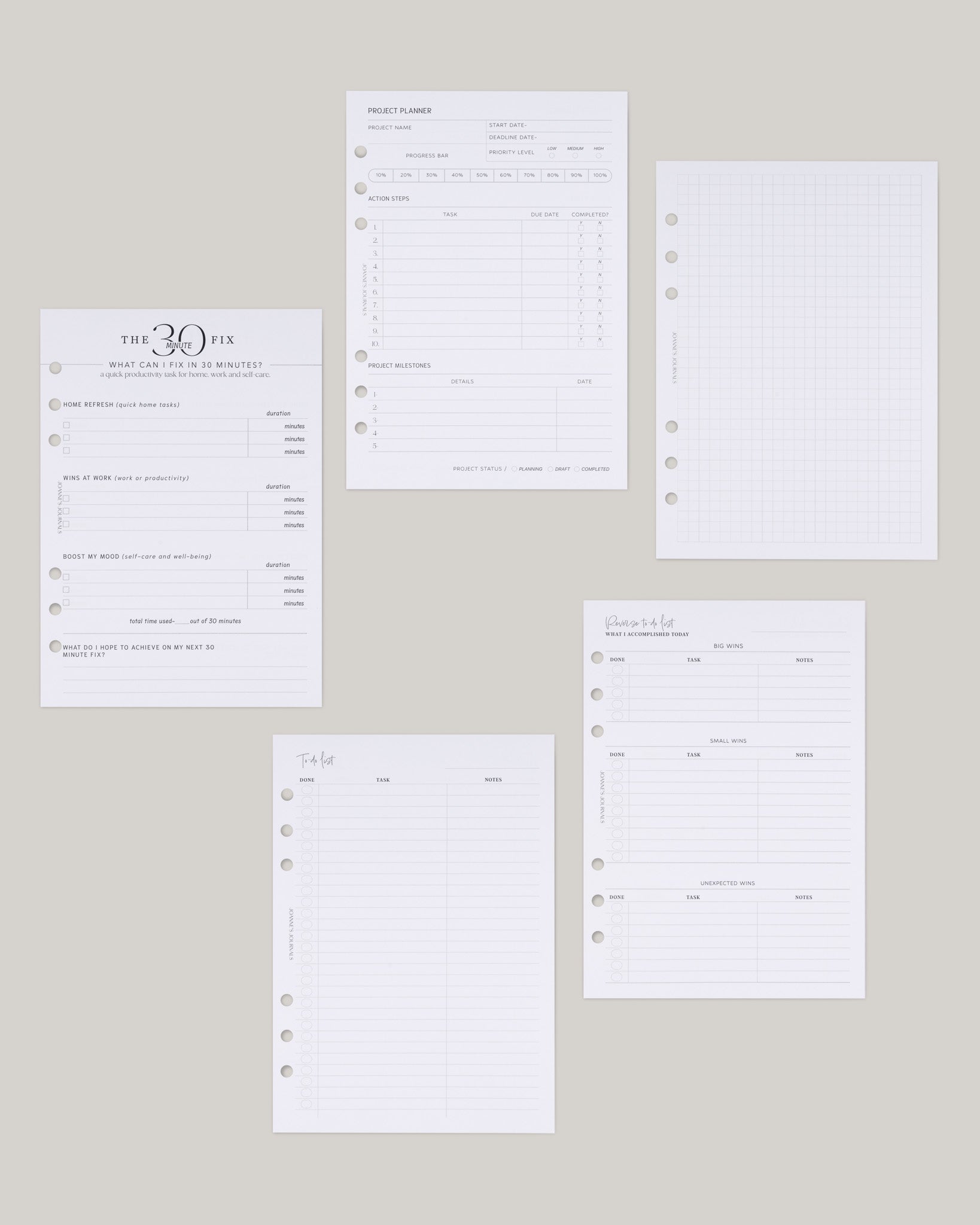 Productivity Insert Bundle