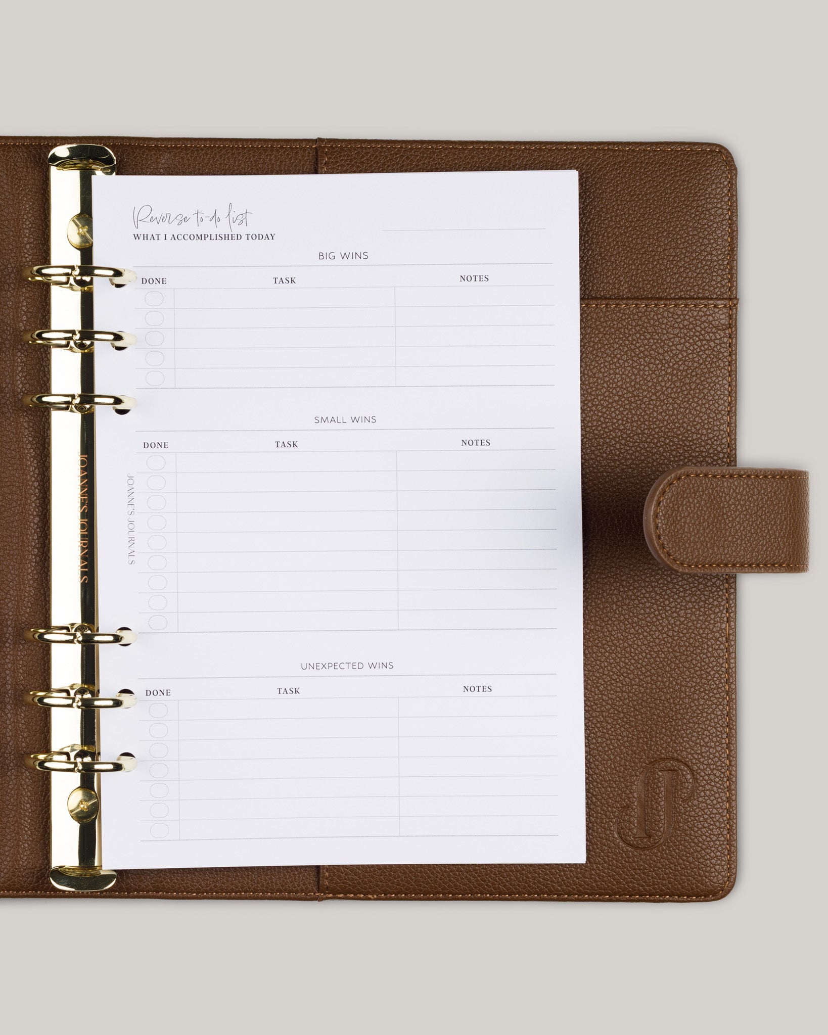 Reverse to-do list