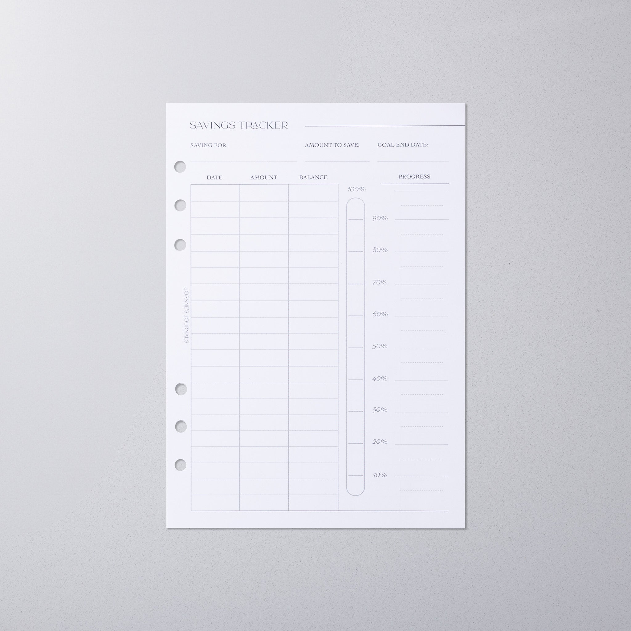 Savings Tracker