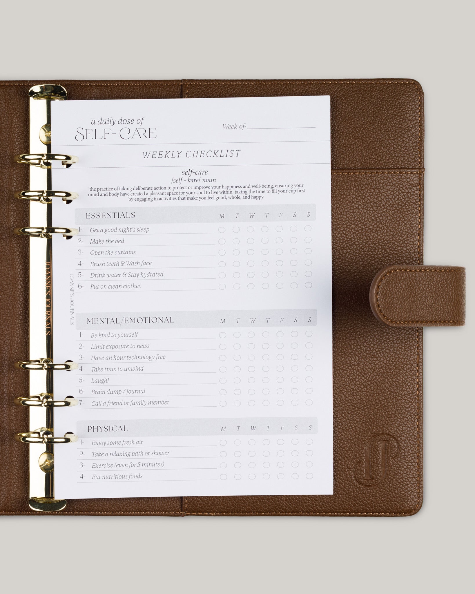 Self - Care Checklist