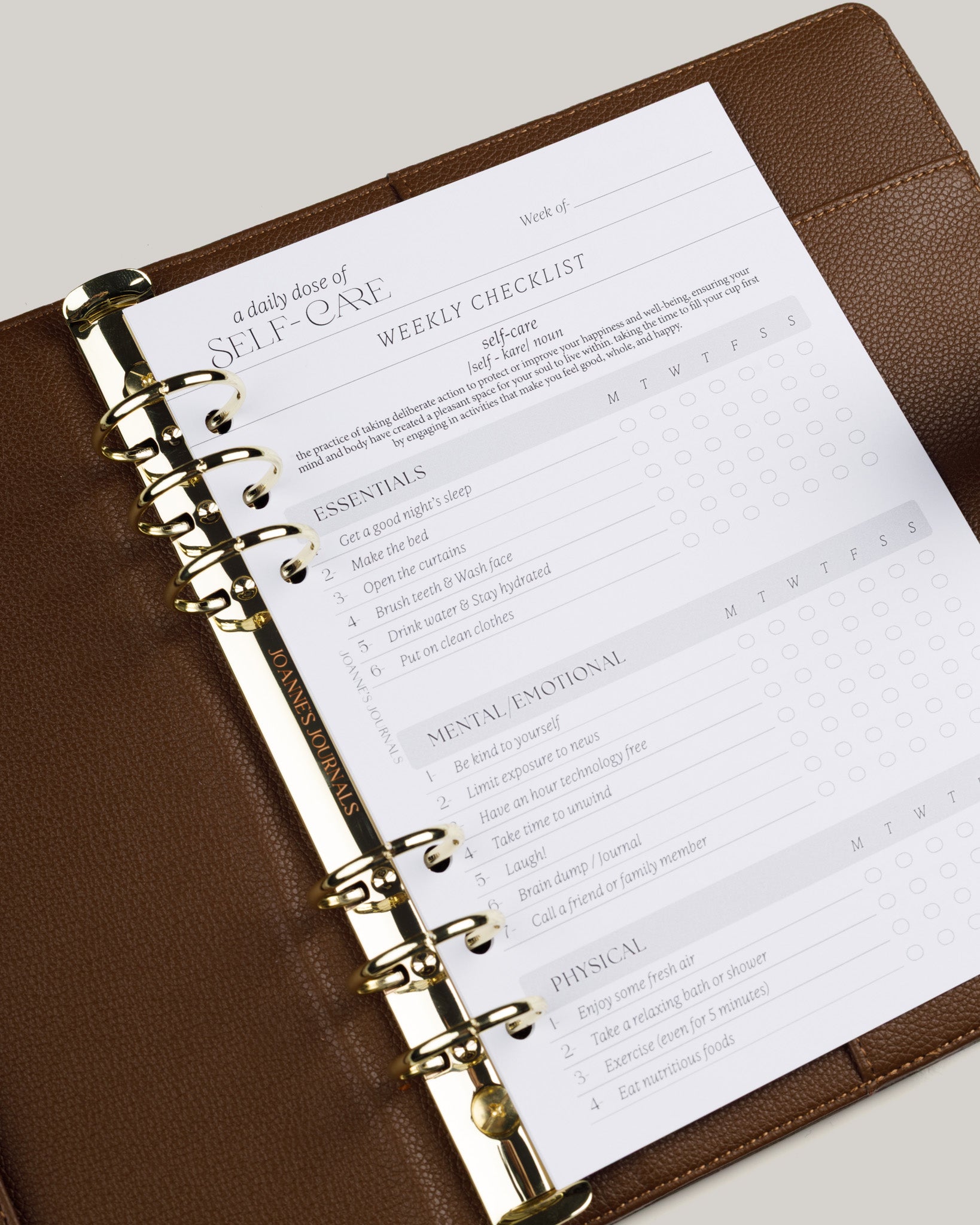 Self - Care Checklist