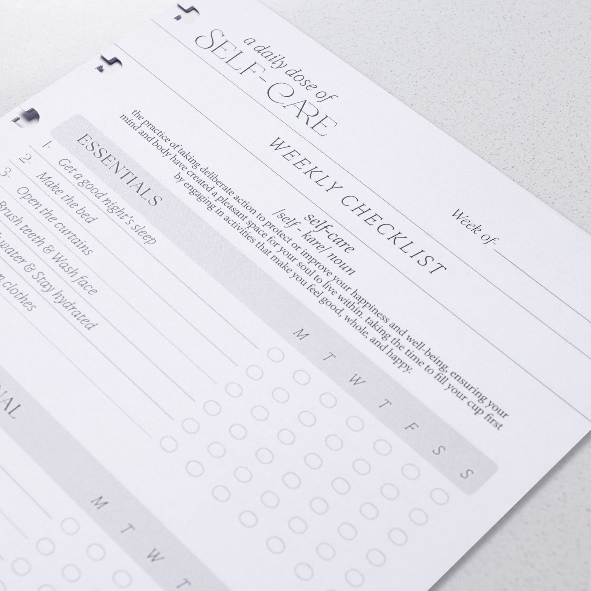 Self - Care Checklist