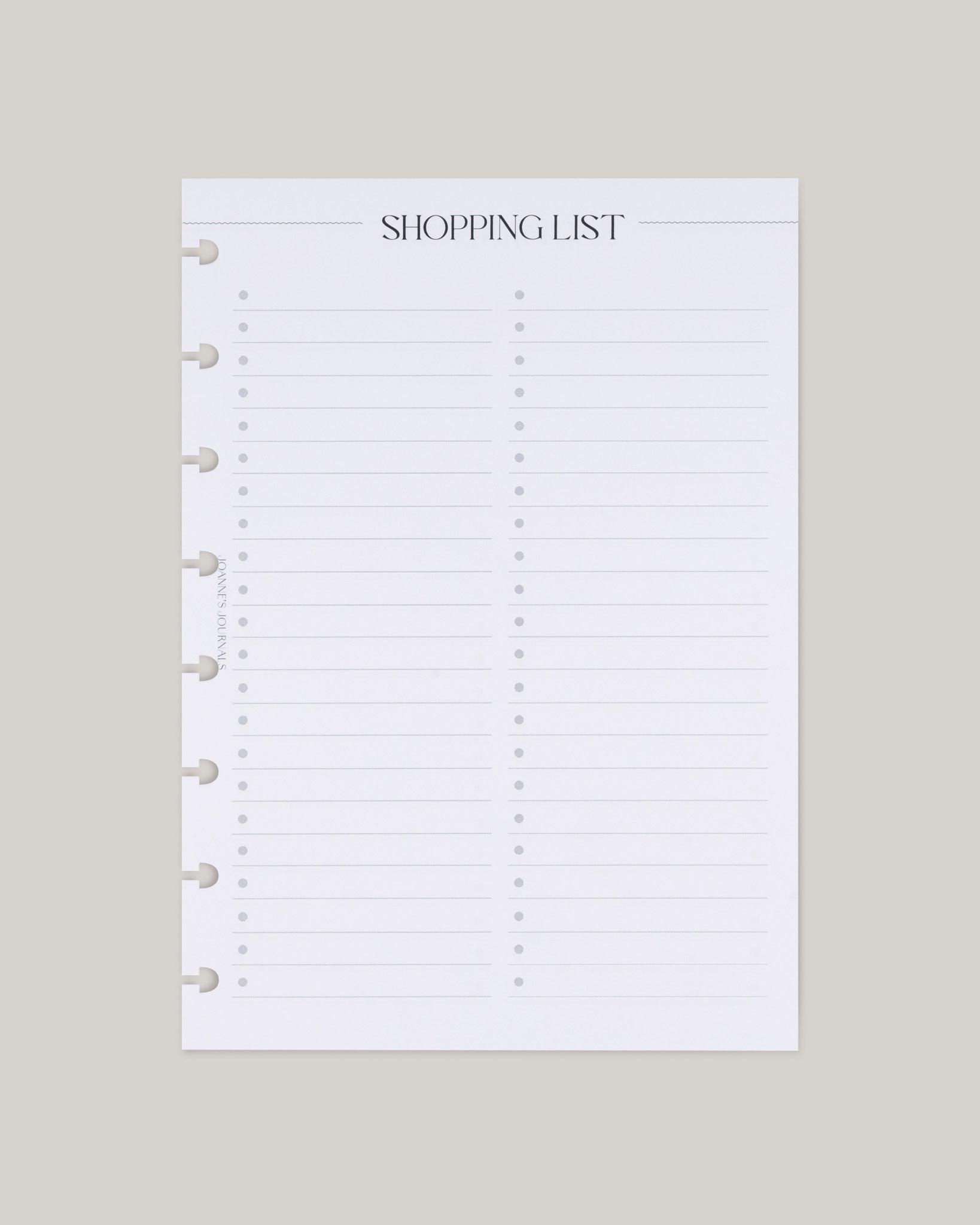 Shopping Lists