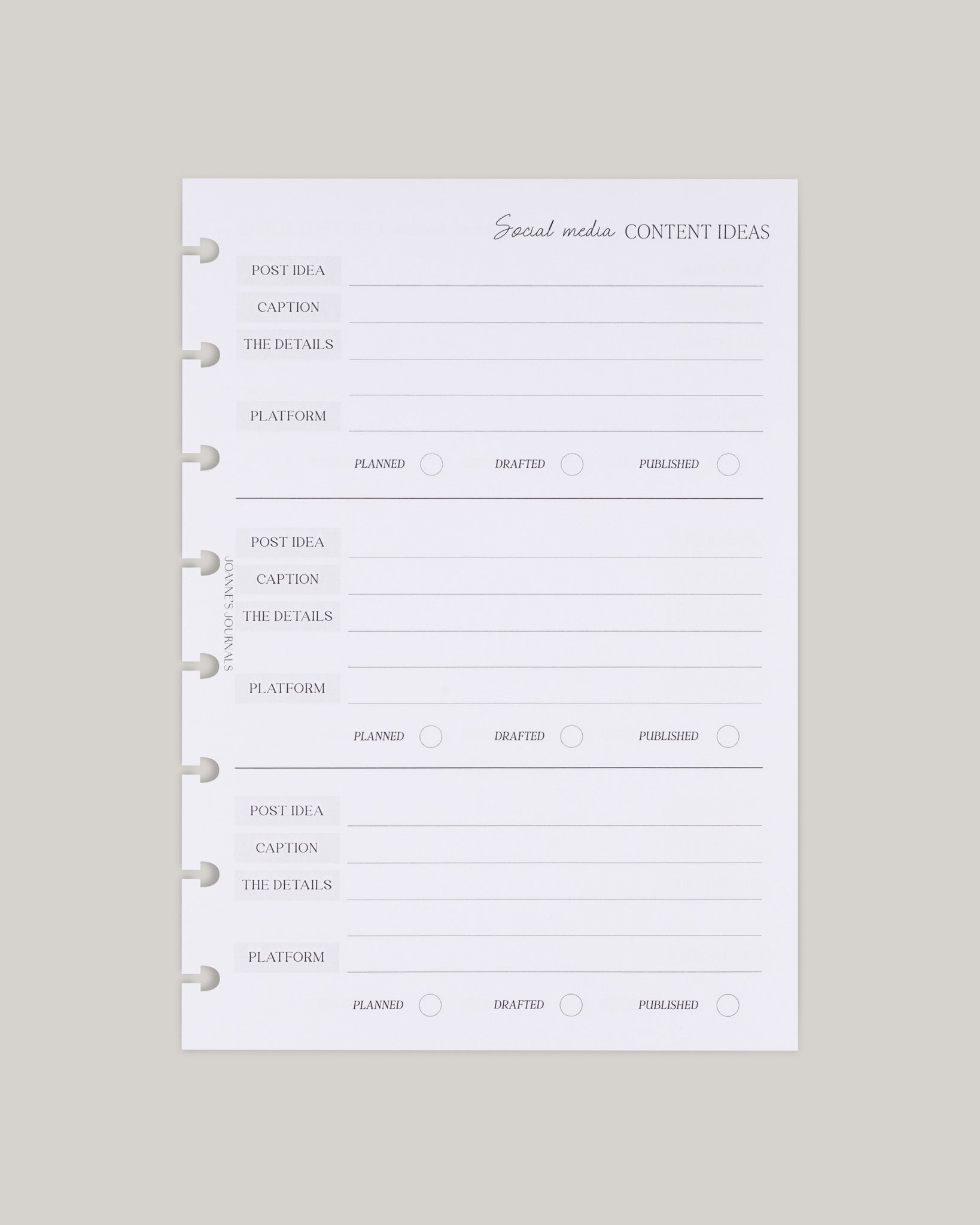Social Media Content Ideas