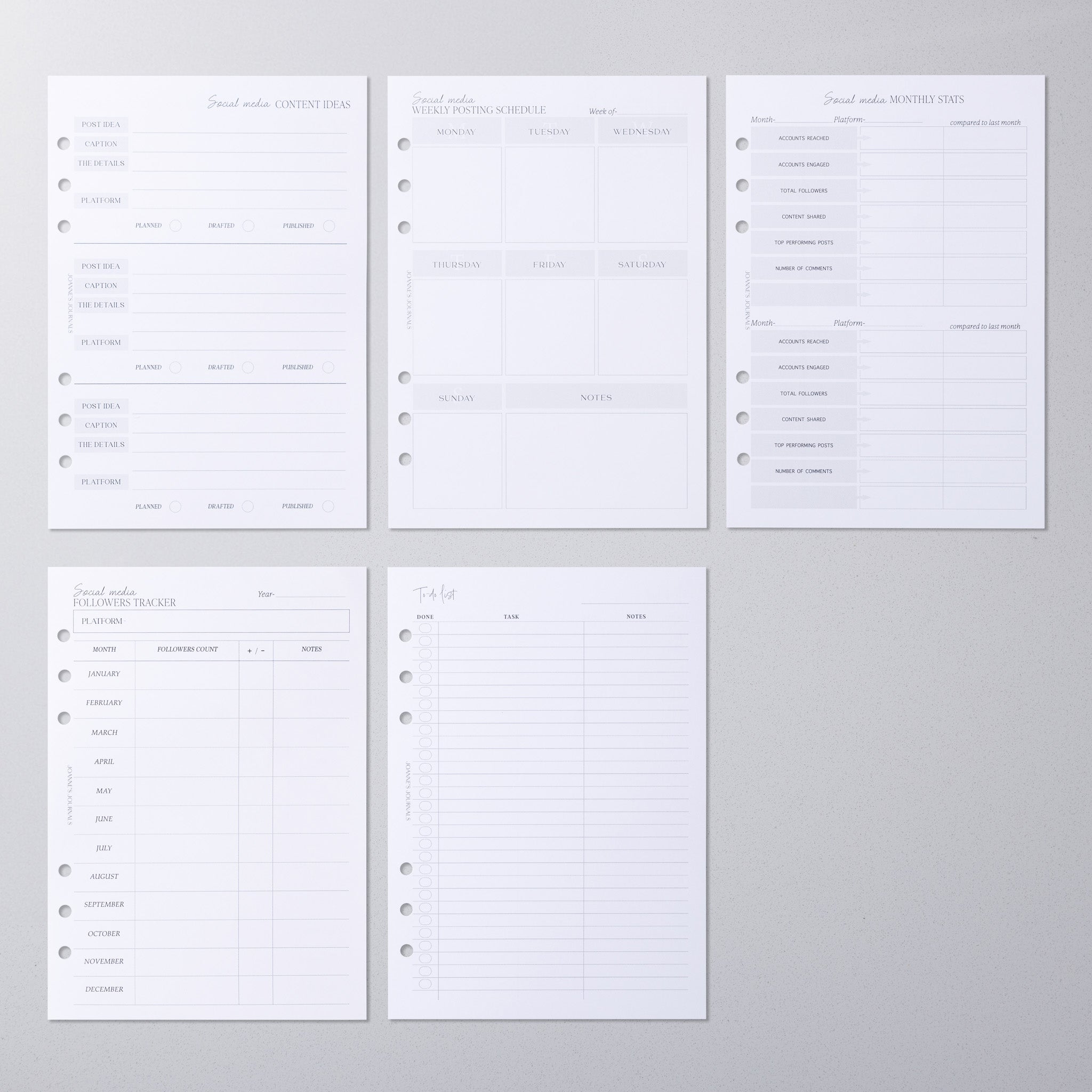 Social Media Insert Bundle