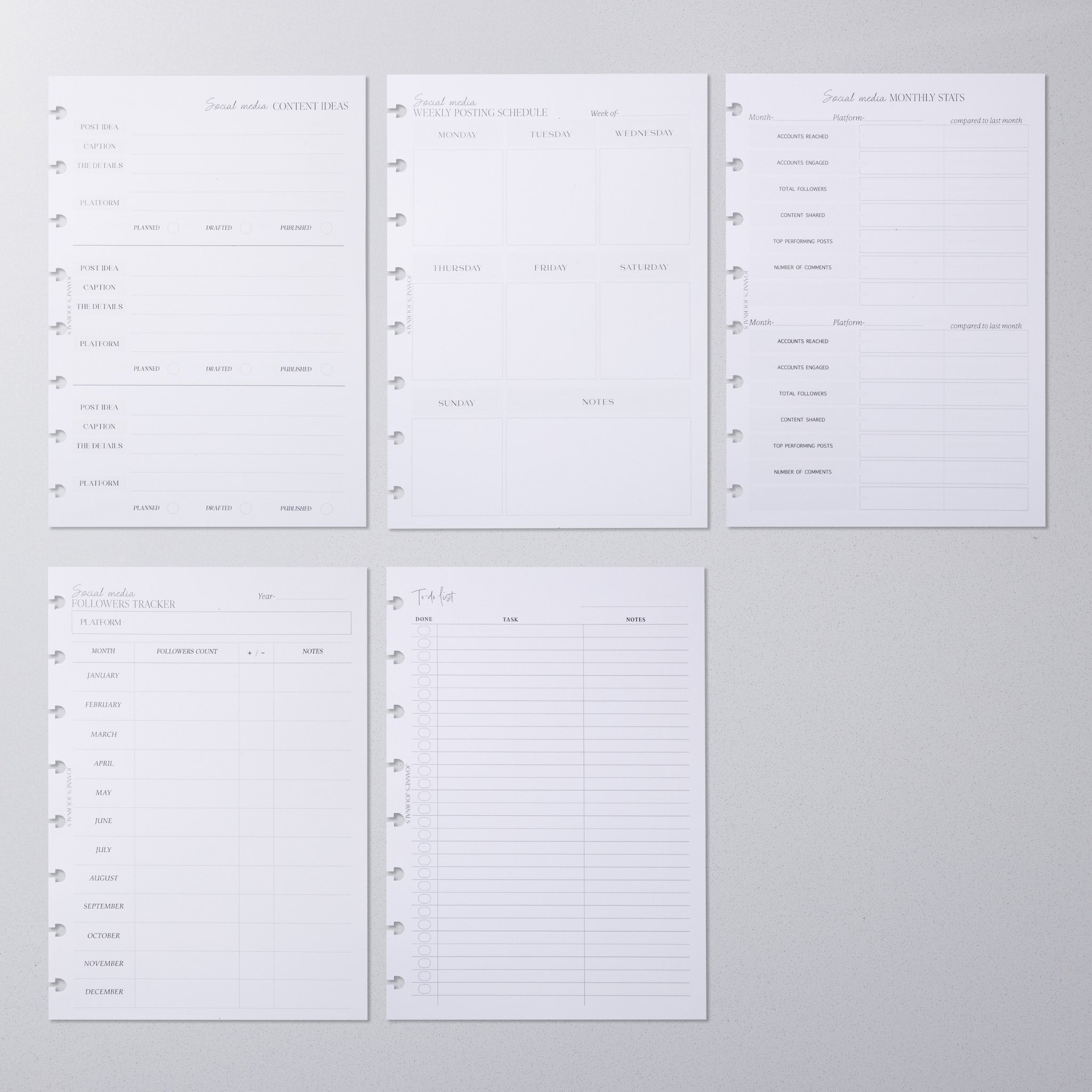 Social Media Insert Bundle