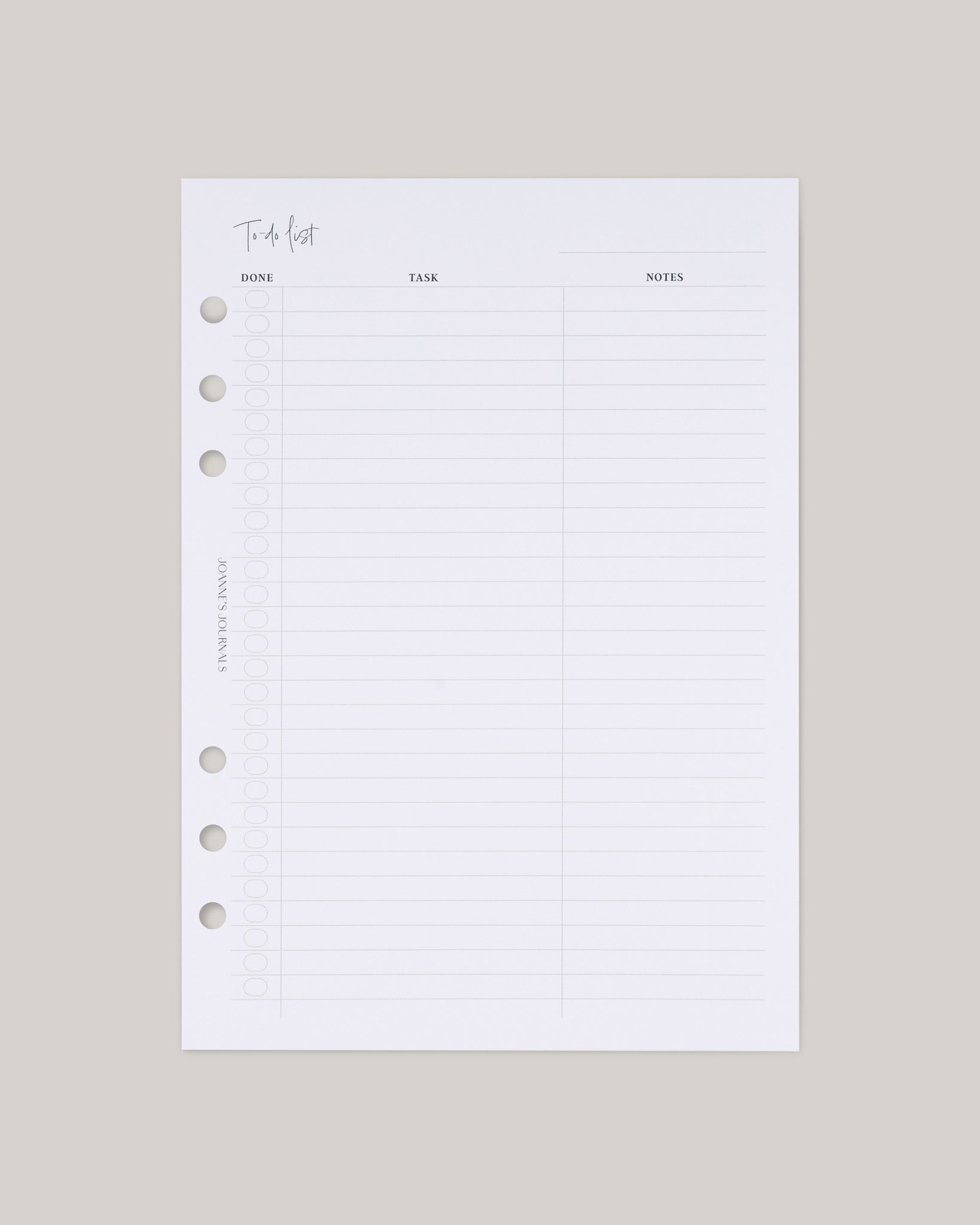 To-Do Tasks