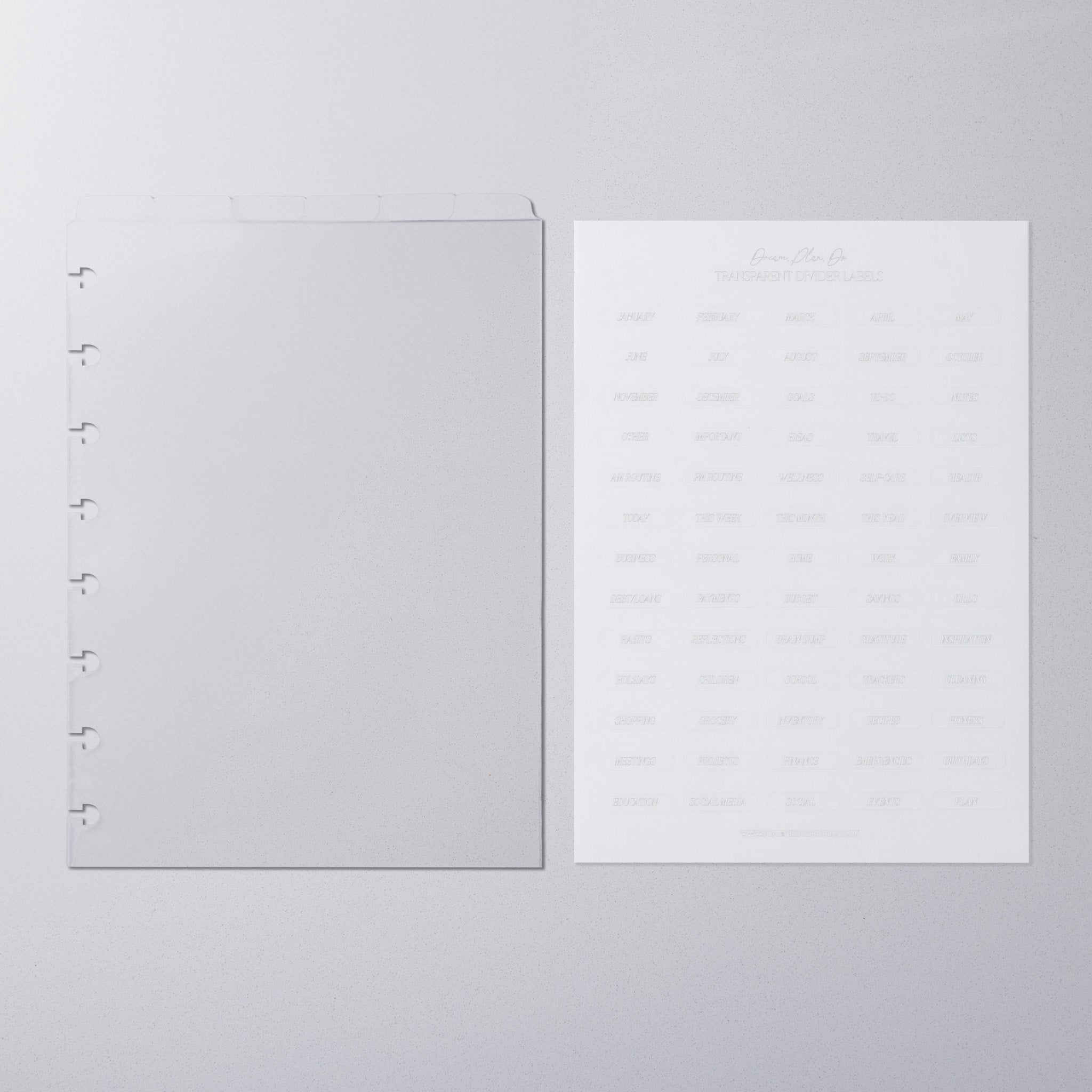 Crystal Clear Top Dividers | Disc-Bound