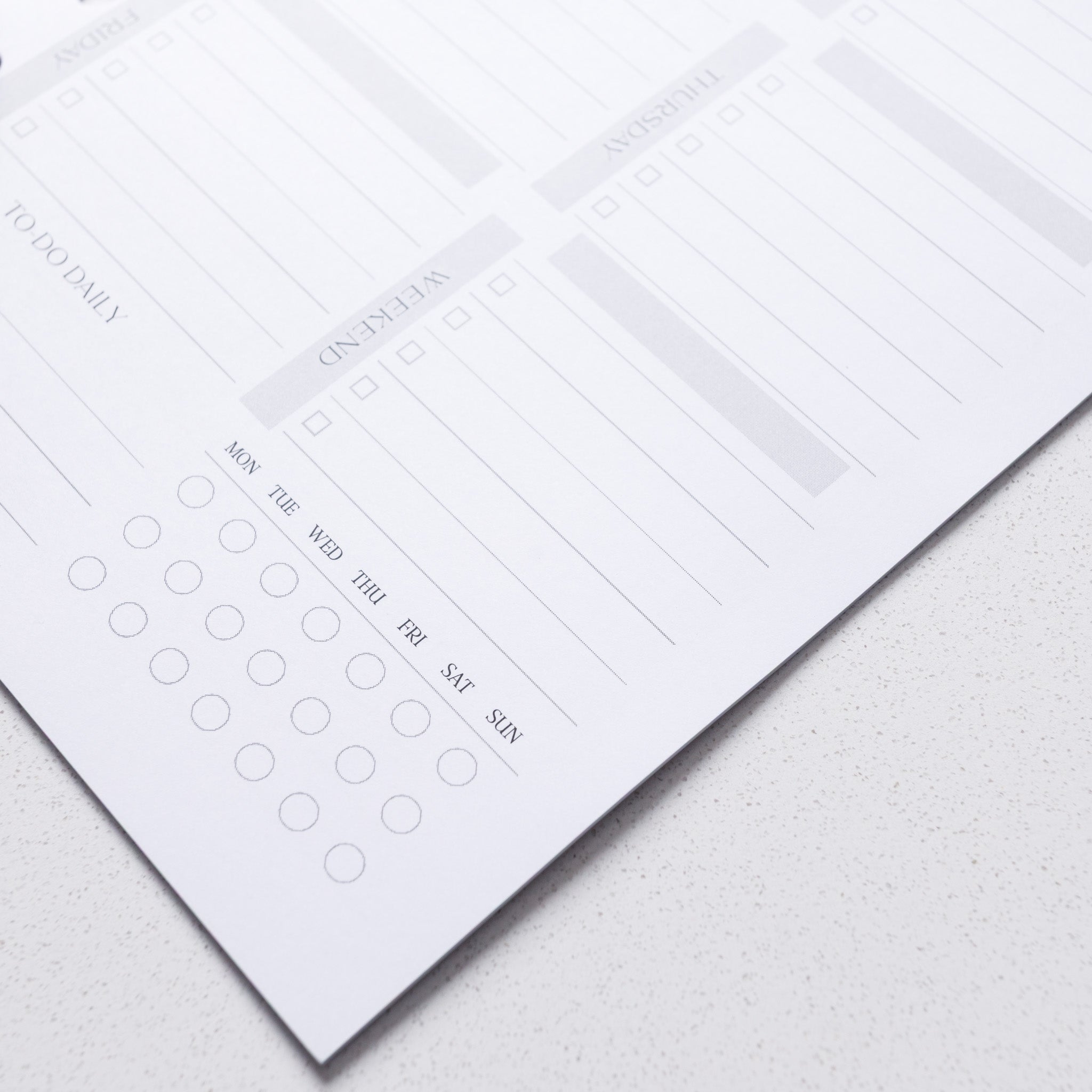 Weekly Cleaning Schedule