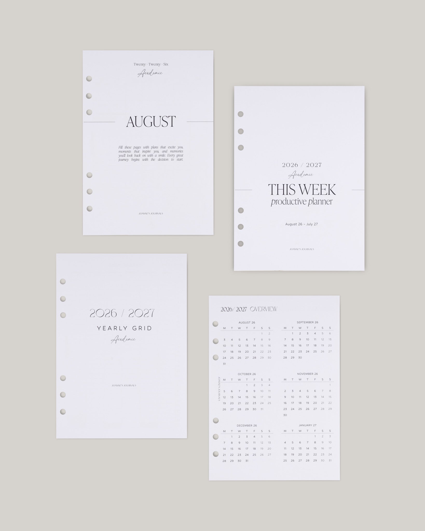 Productive Insert Bundle | Academic 2026-2027