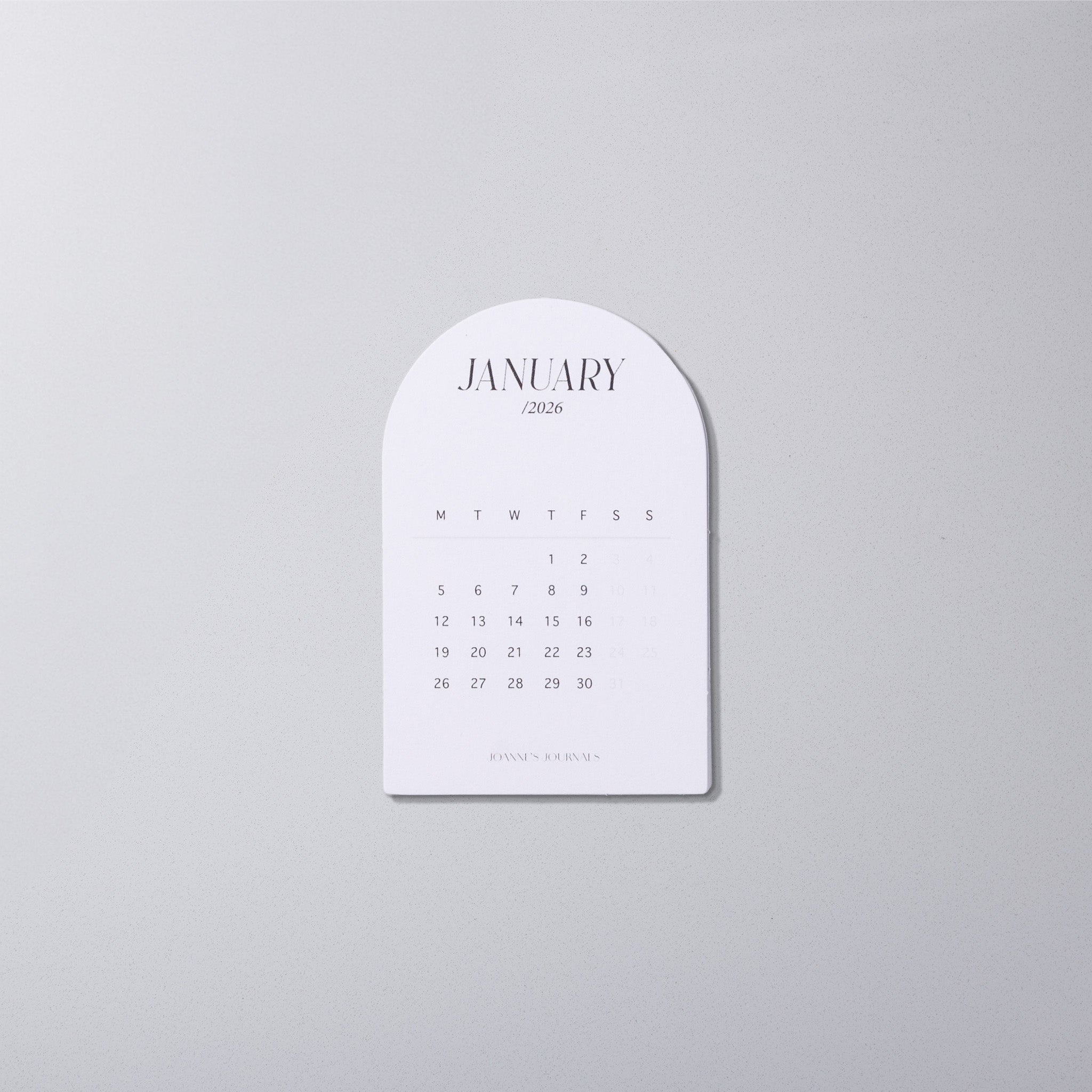 2026 Monthly Calendar Cards