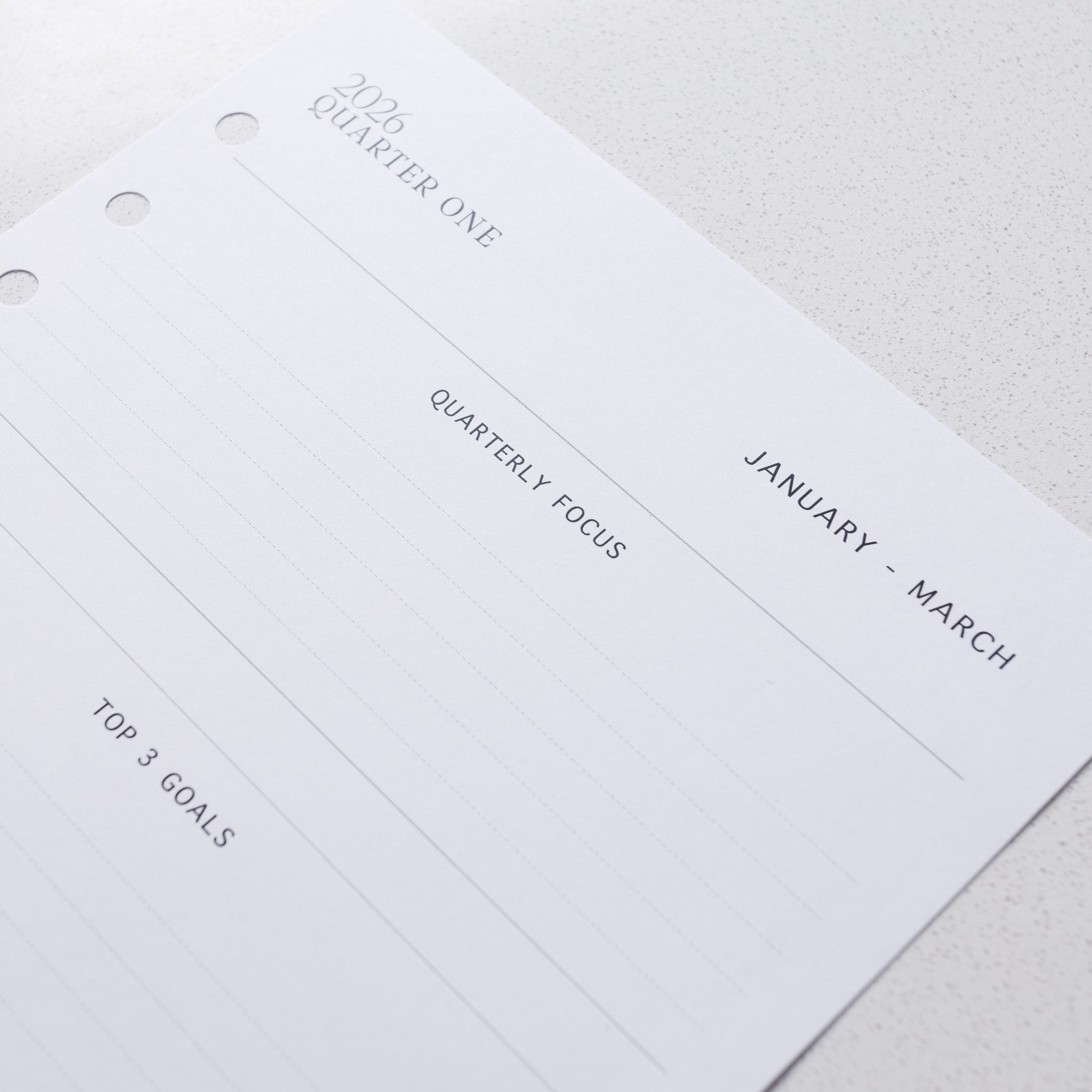 Quarterly Planner- 2026