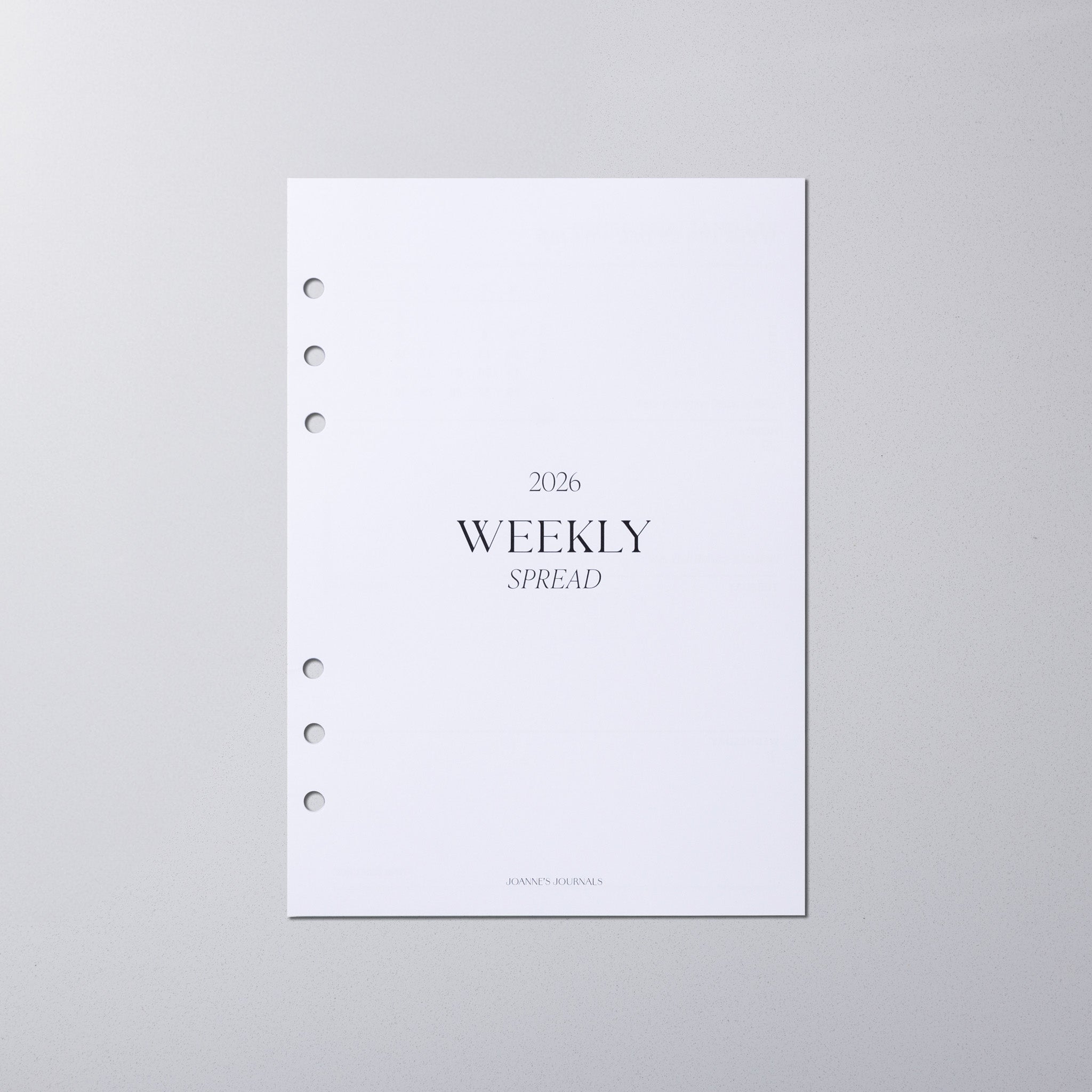Weekly Spread- 2026