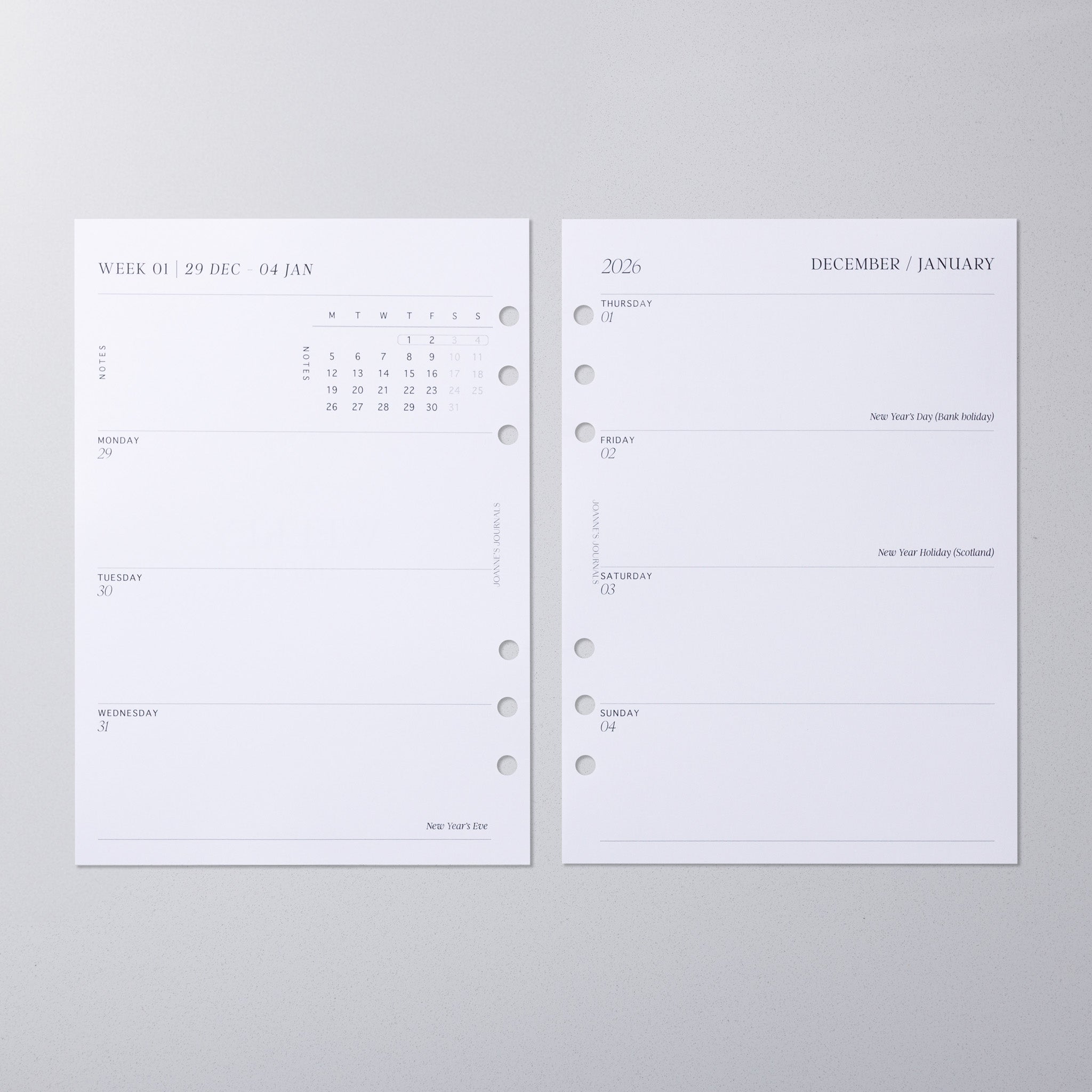 Weekly Spread- 2026