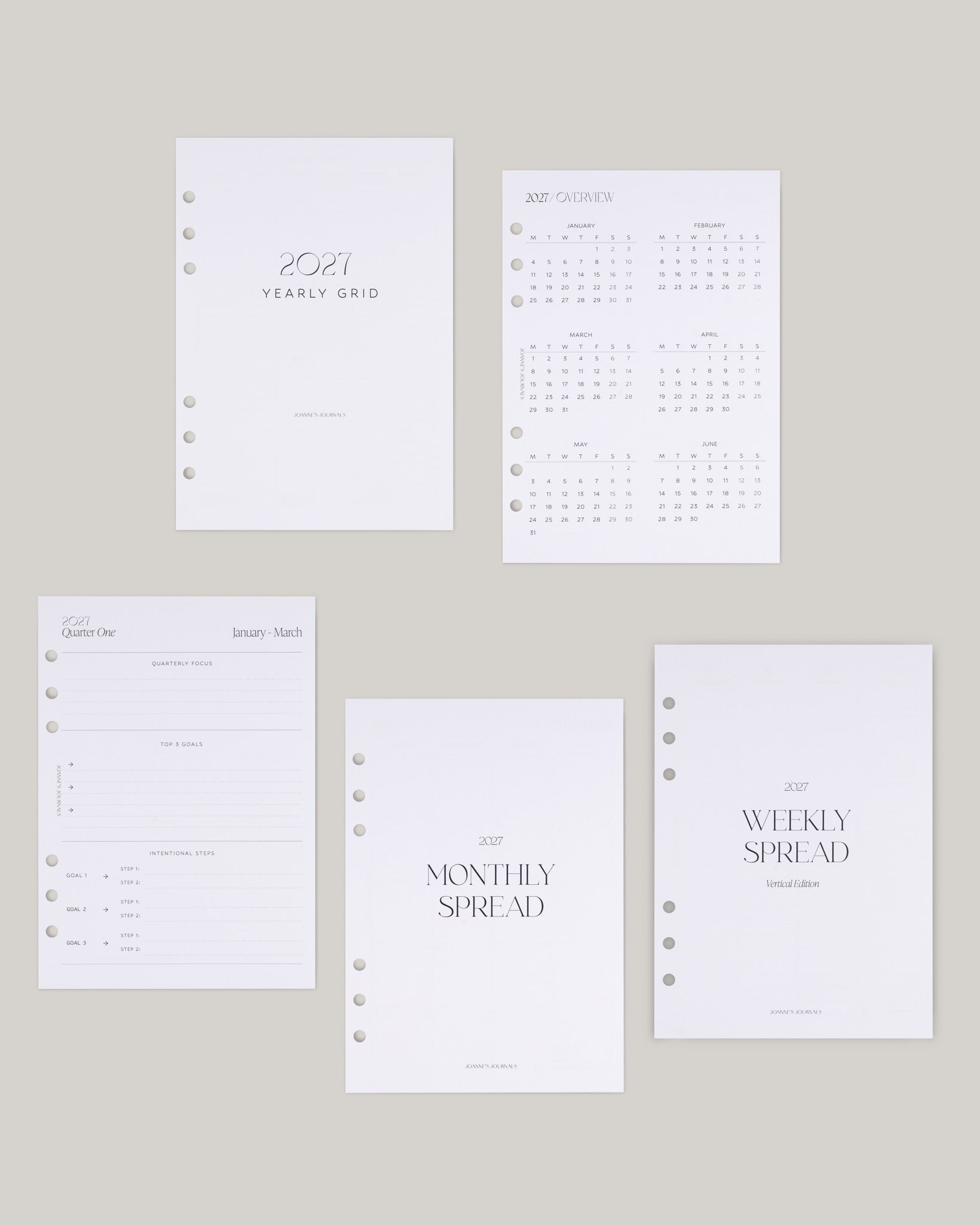 Minimalist Insert Bundle | 2027