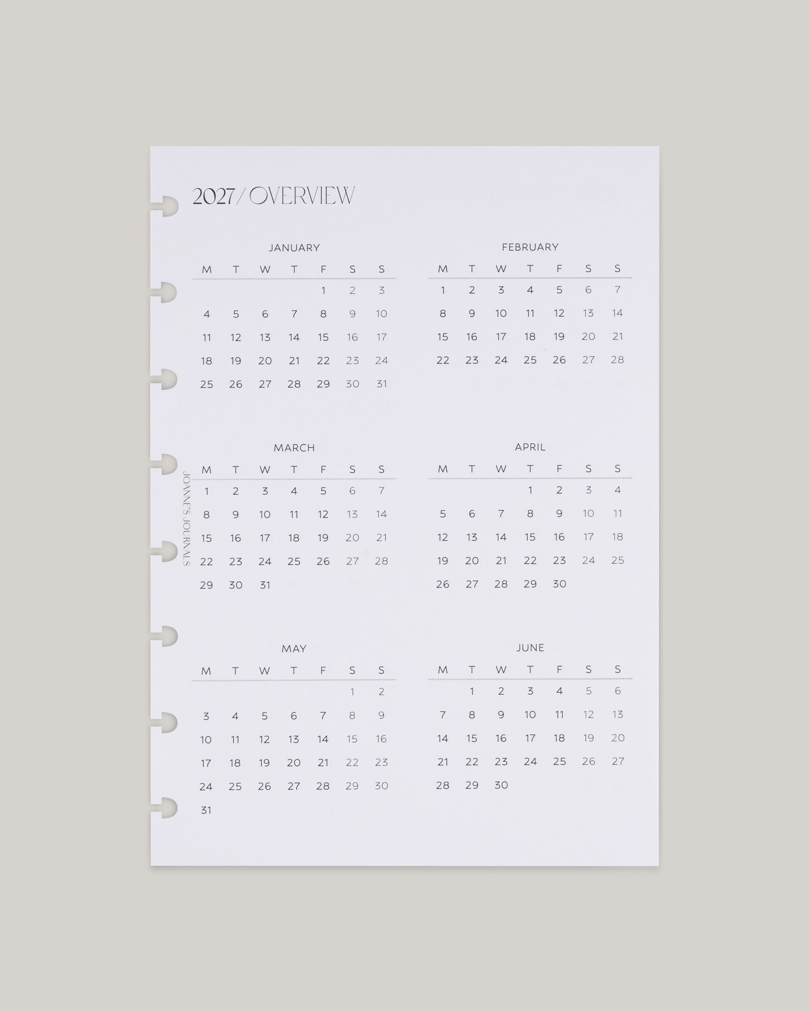 Minimalist Insert Bundle | 2027