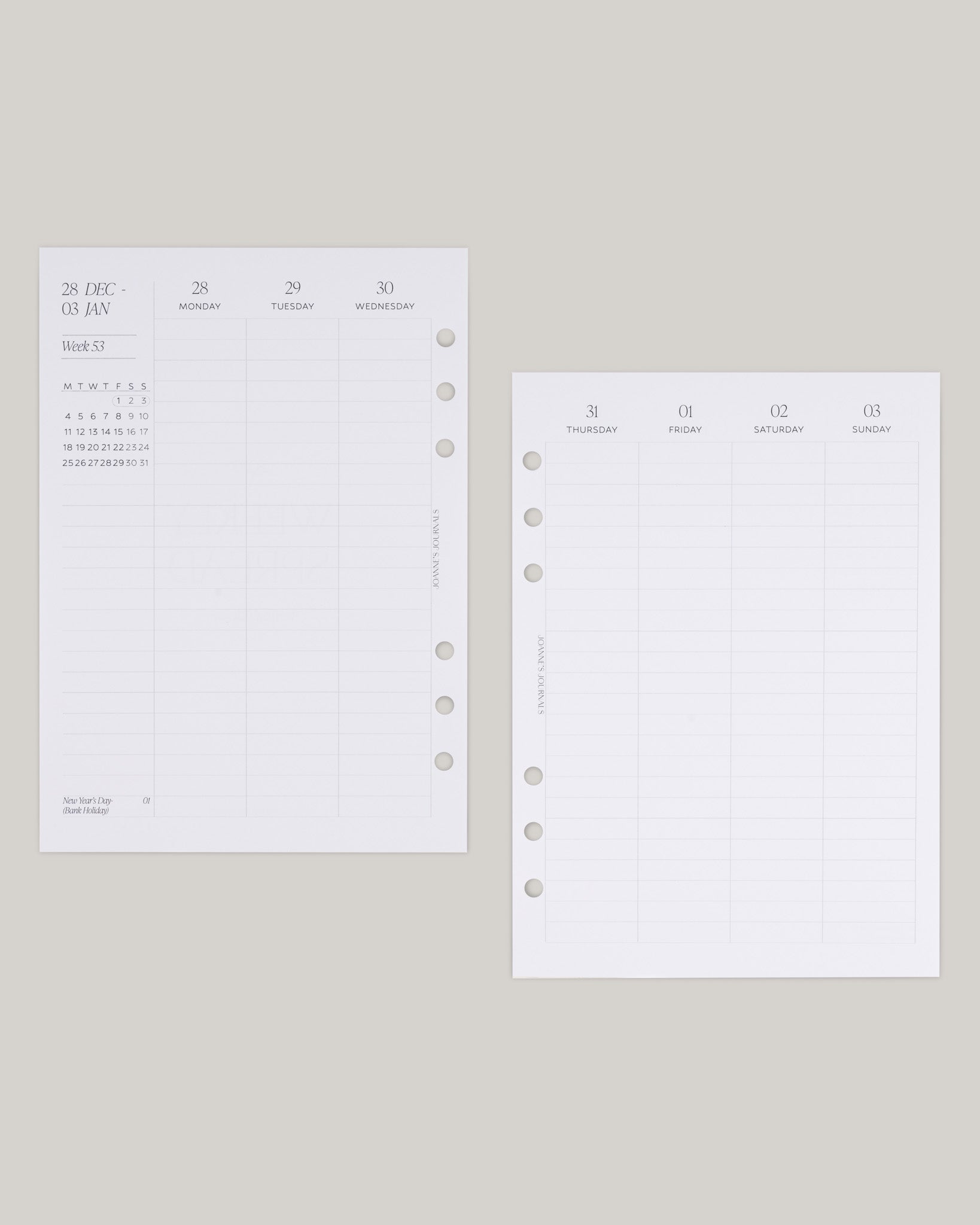 Weekly Spread | 2027