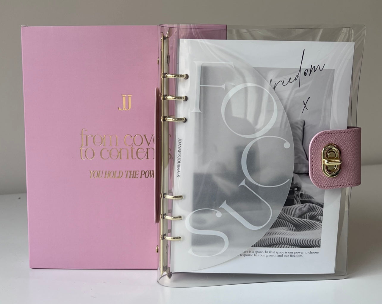 Candyfloss Transparent Ring Binder