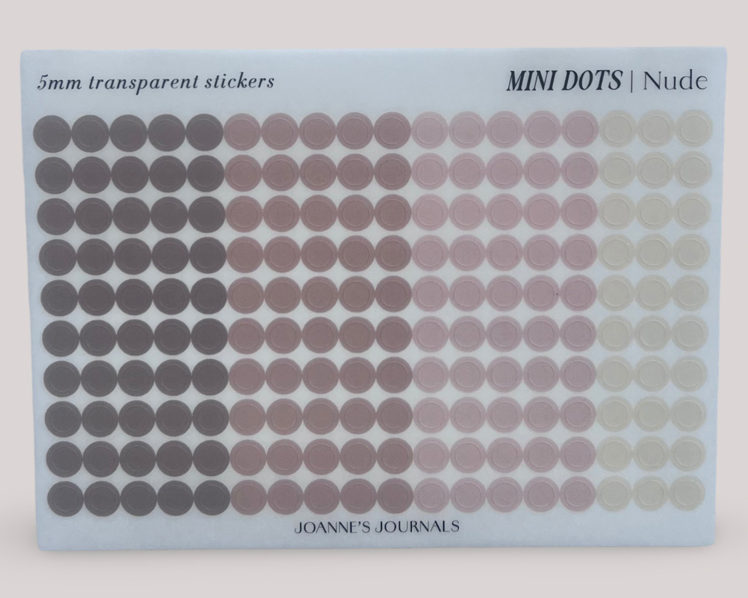 Mini Dot Stickers- Nude