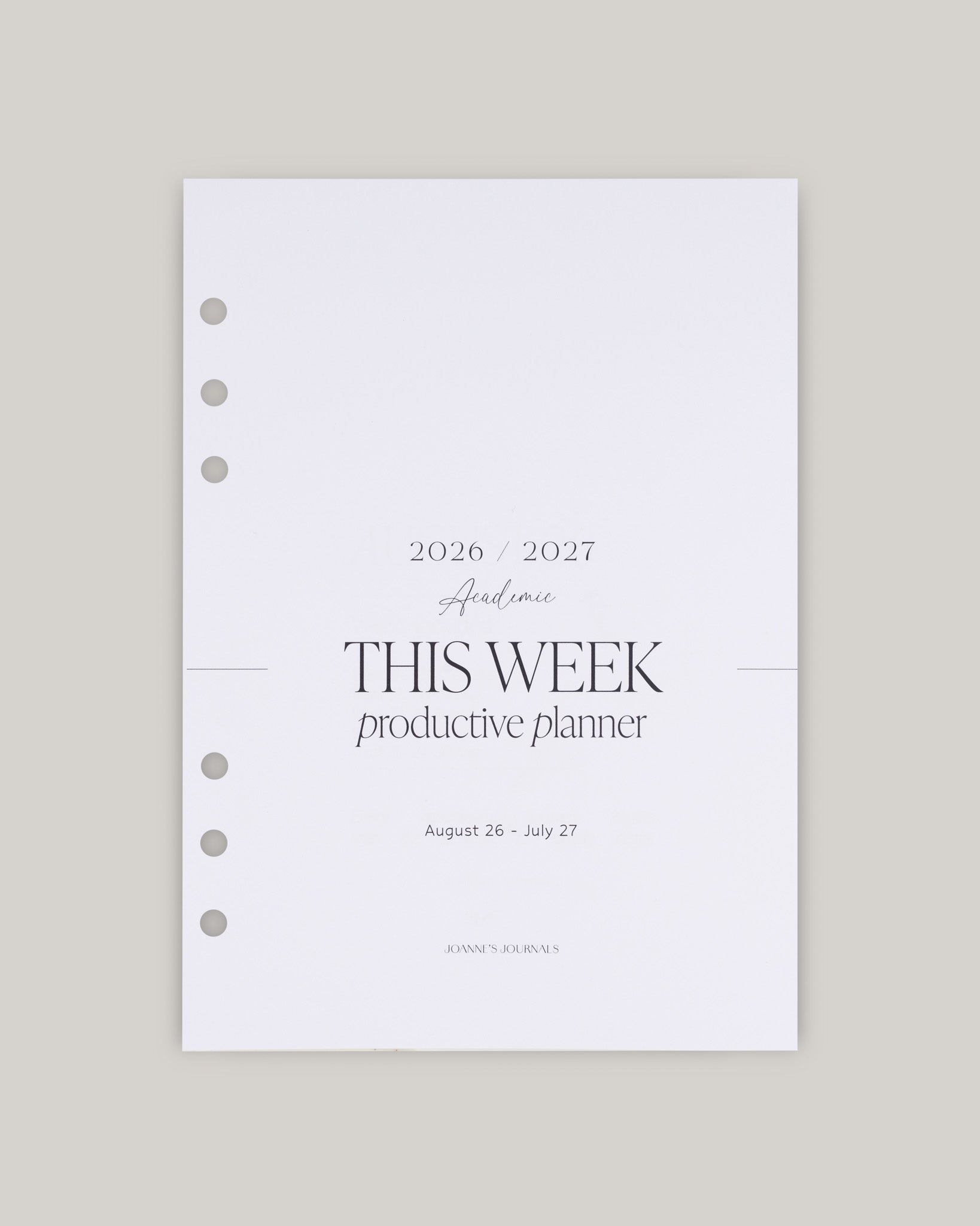 Productive Insert Bundle | Academic 2026-2027