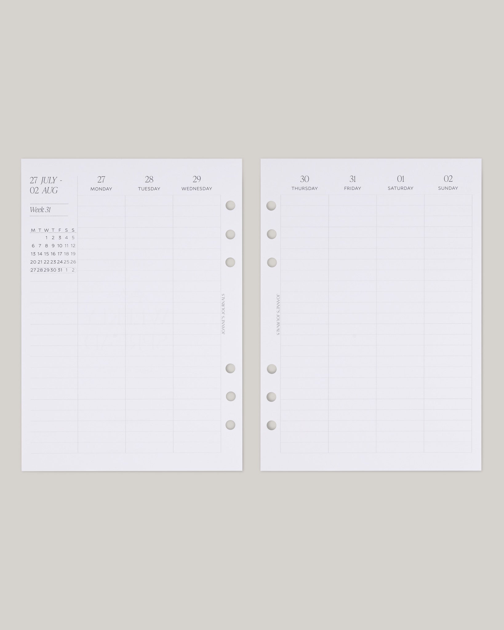 Weekly Spread | Academic 2026-2027