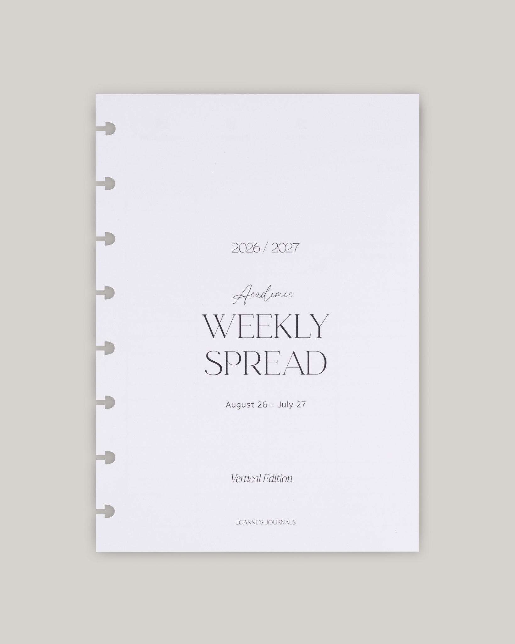 Minimalist Insert Bundle | Academic 2026-2027