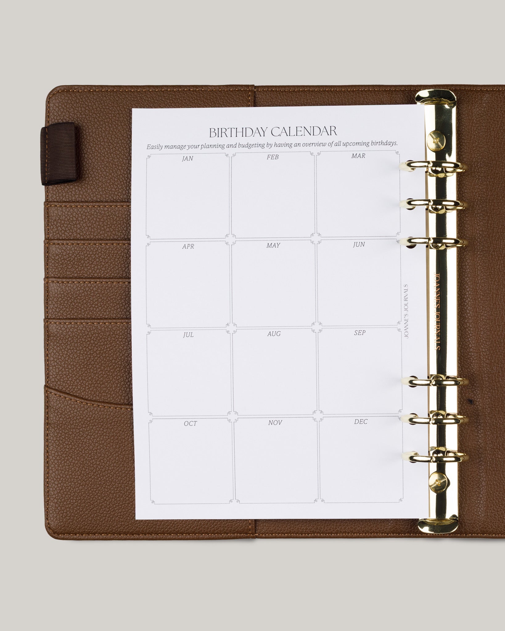Birthday Calendar