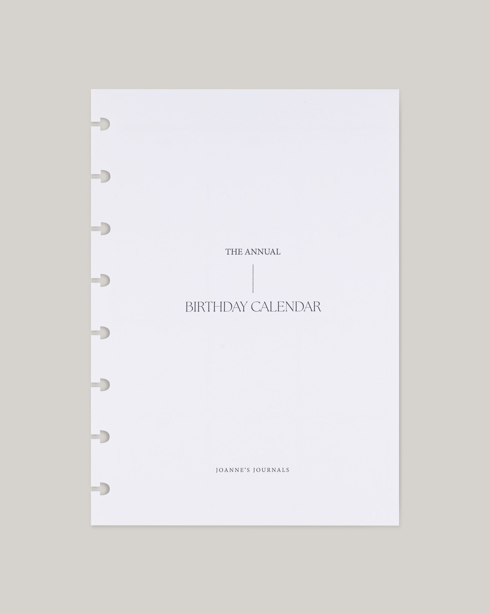 Birthday Calendar