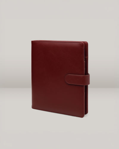 Vegan Leather Ring Binders | A5 - Burgundy Kiss