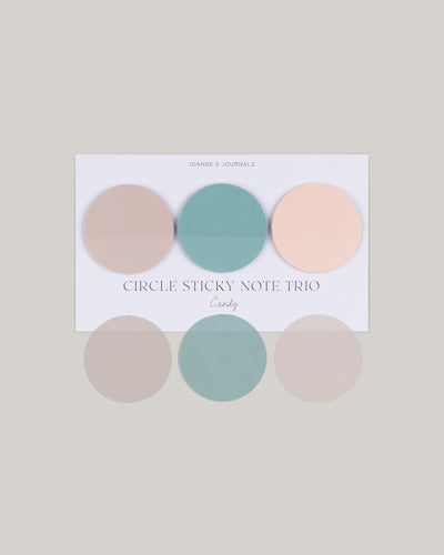 Circle Sticky Note Trio - Candy