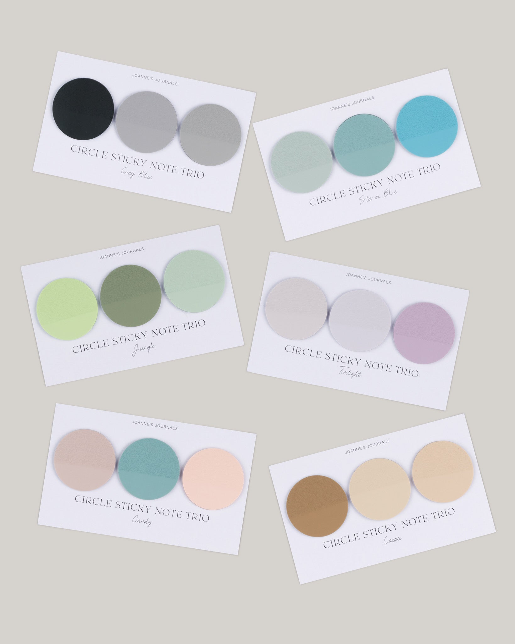 Circle Sticky Note Trio