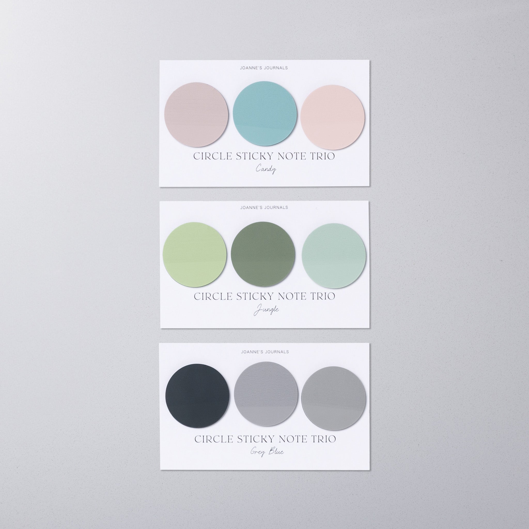 Circle Sticky Note Trio