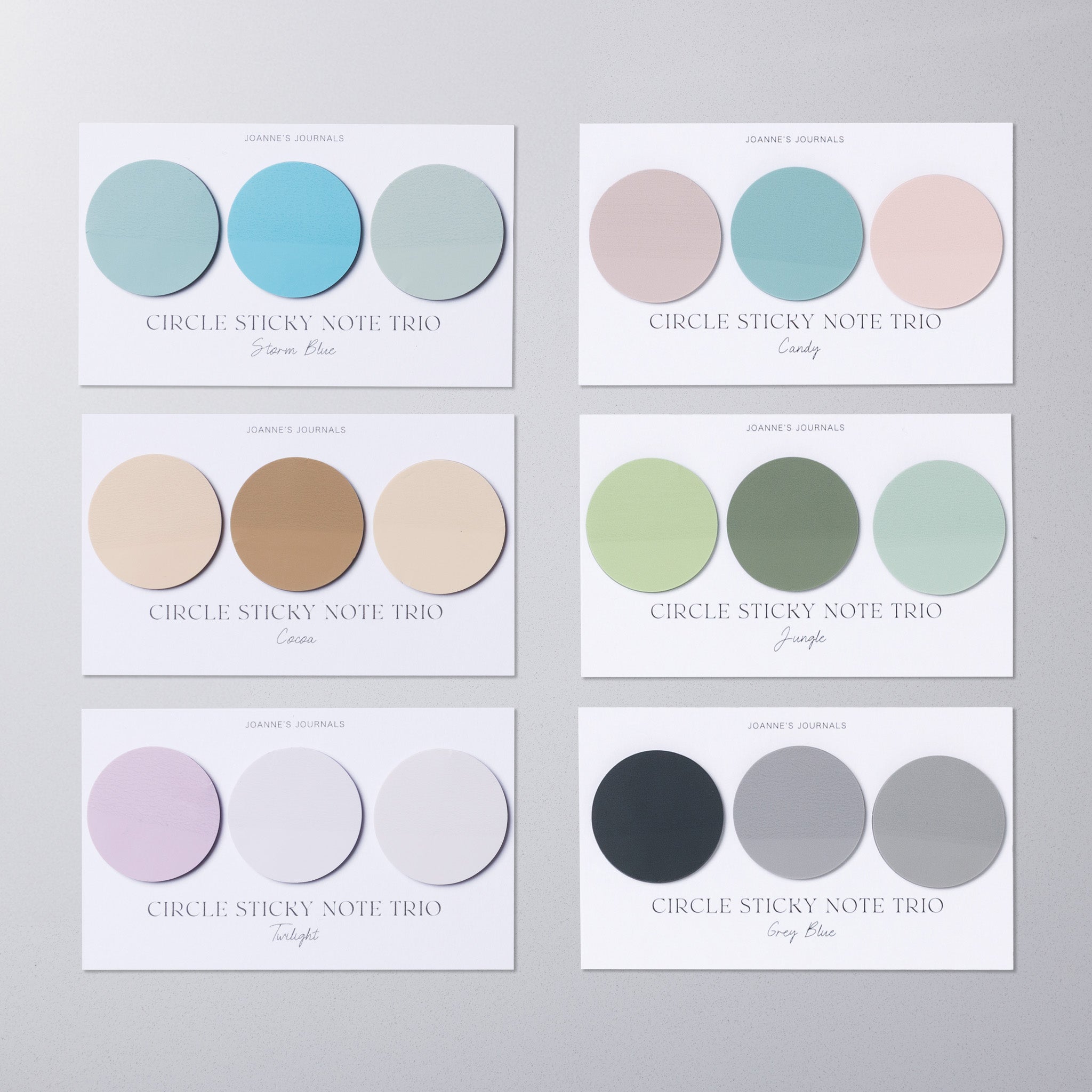 Circle Sticky Note Trio