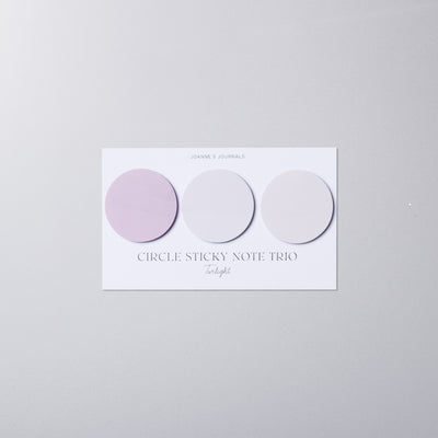 Circle Sticky Note Trio - Twilight