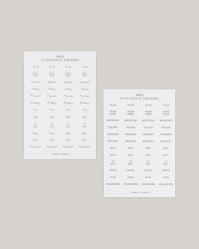 Transparent Planner Stickers (Pack Of 2) - Daily (Pack Of 2)