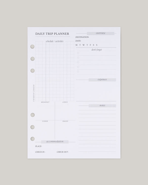 Daily Trip Planner