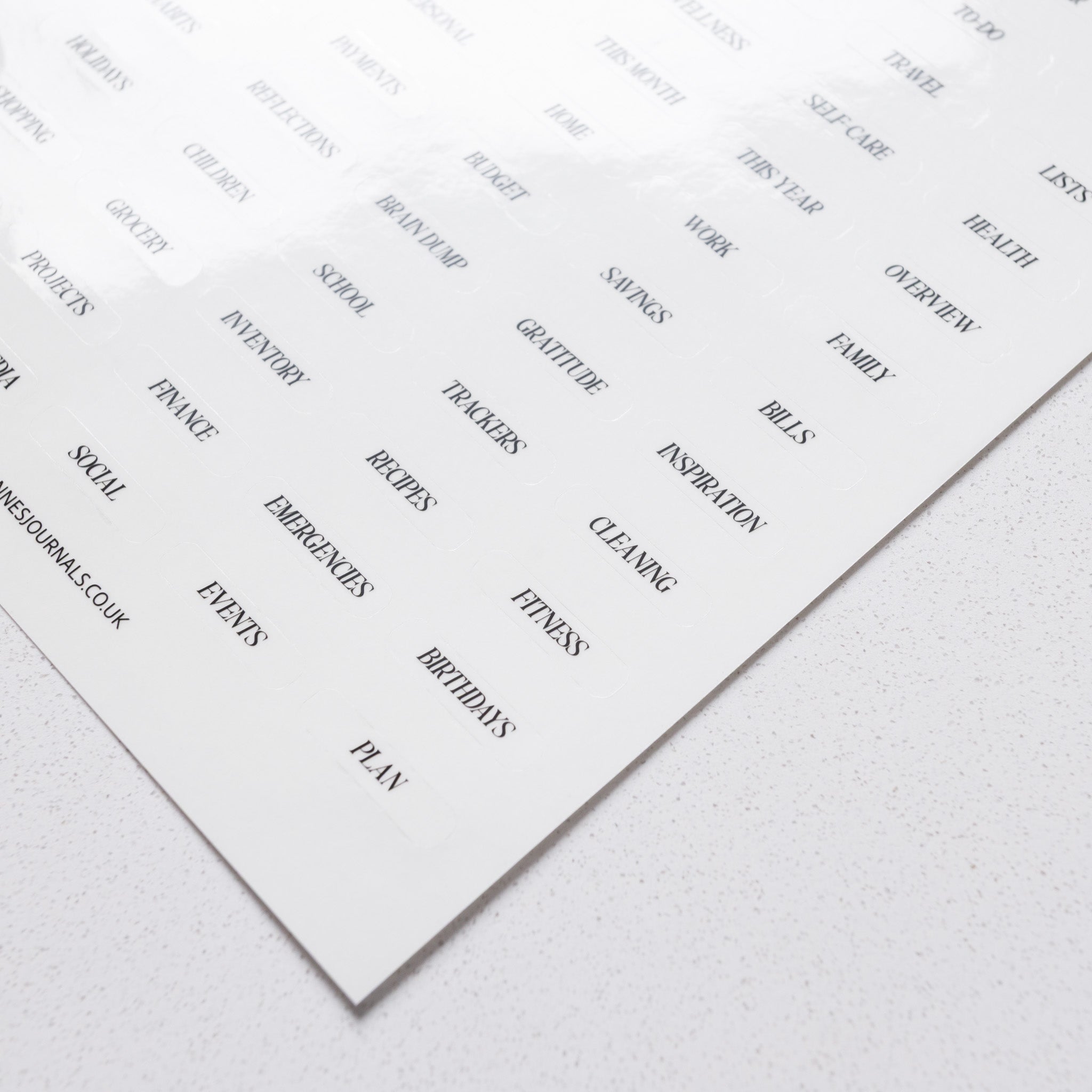 Top Divider Pages- Set Of 6