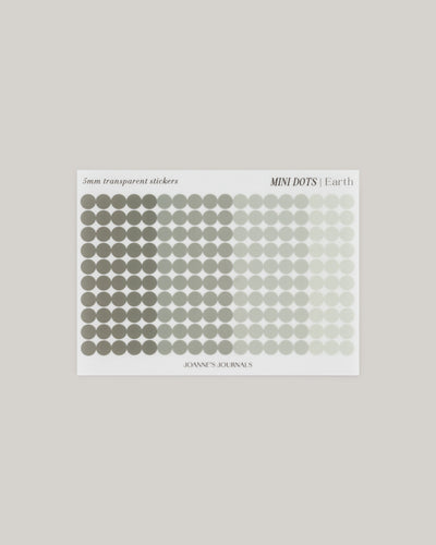Mini Dot Stickers - Earth